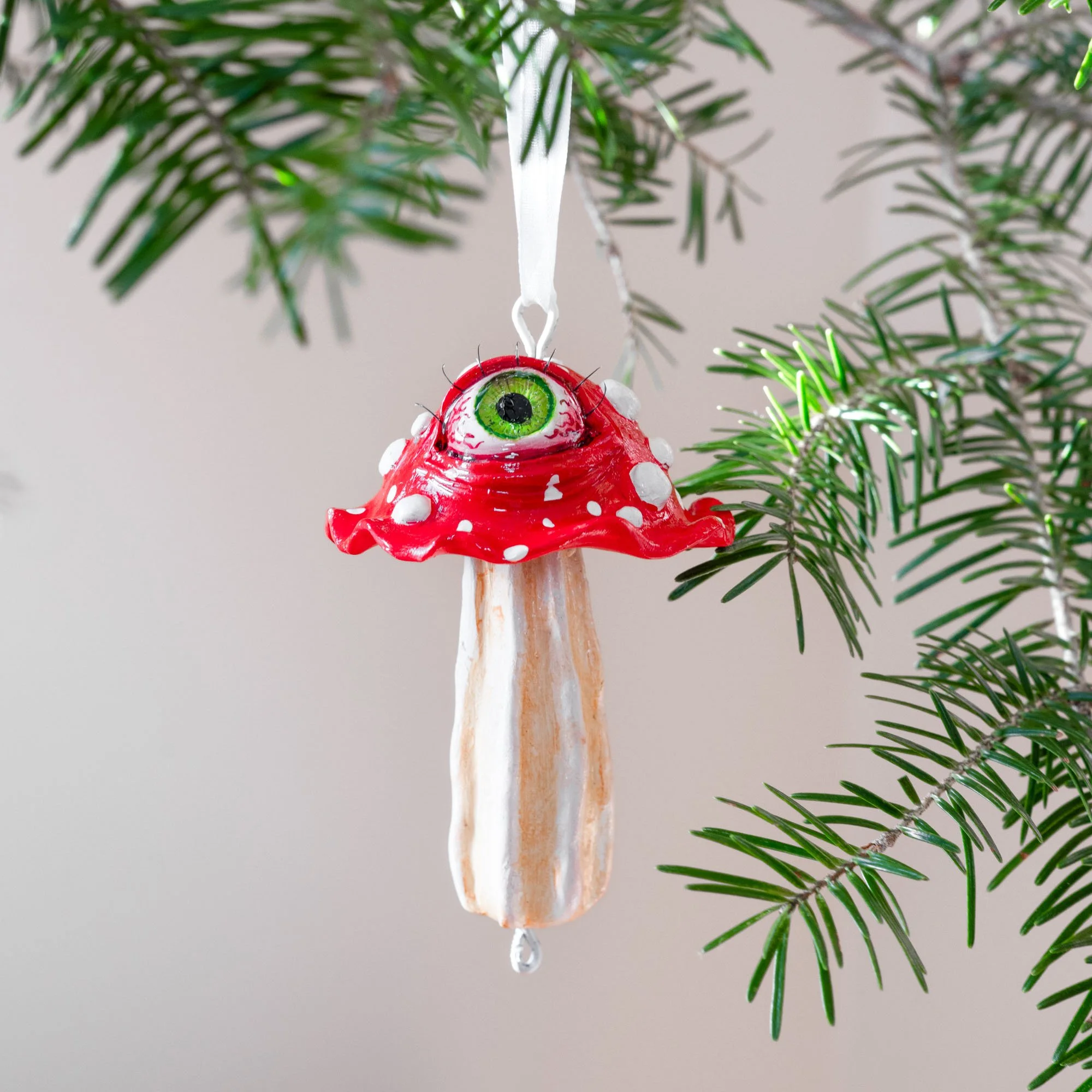 Eyeball Mushroom Ornament