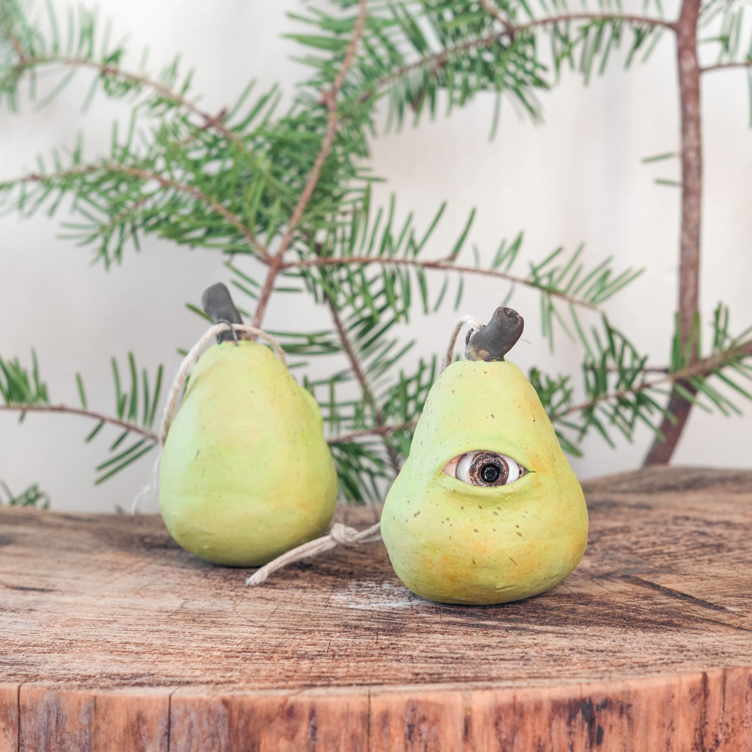 Observant Pear Ornament