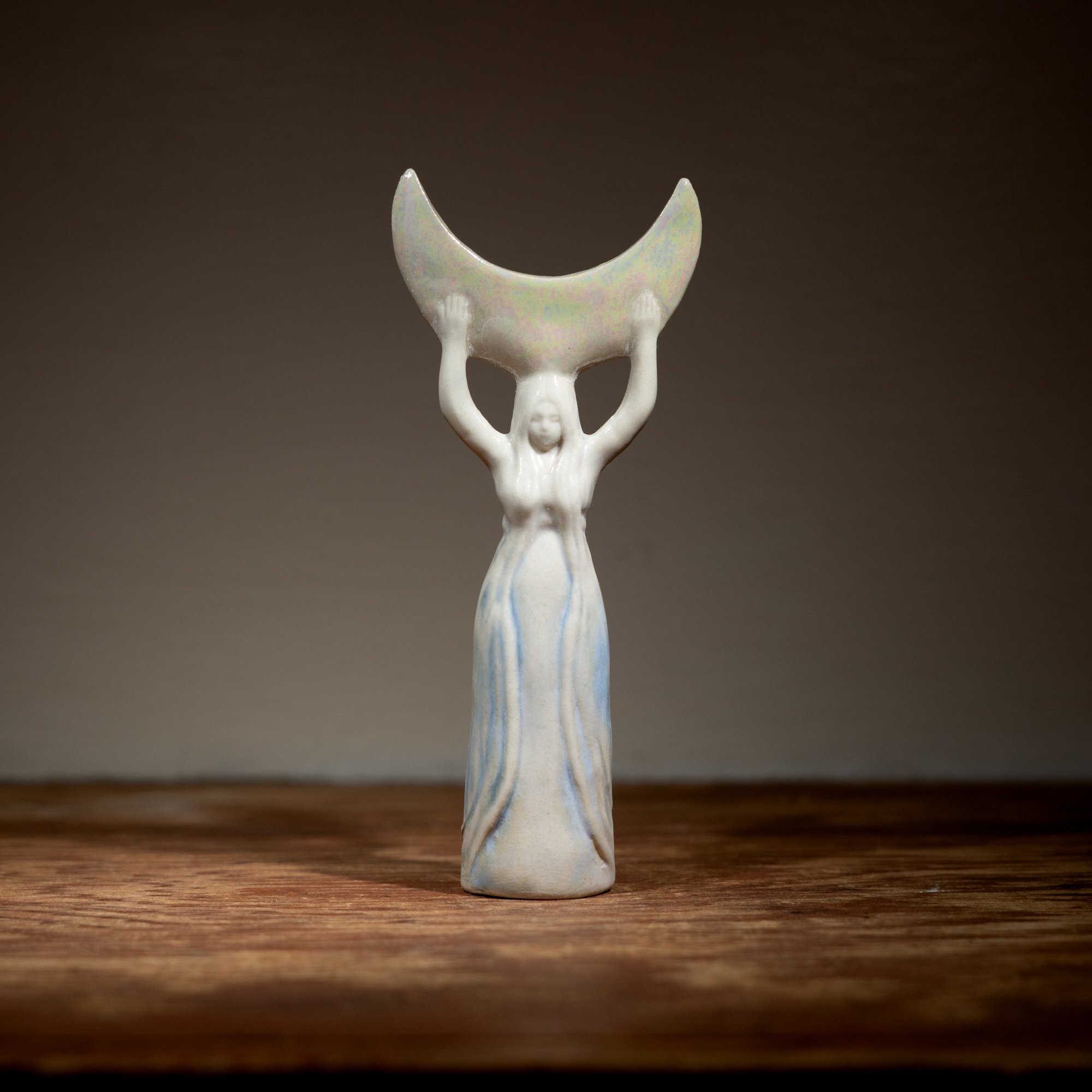 Crescent Moon Goddess Pocket Deity by Kyla Cech