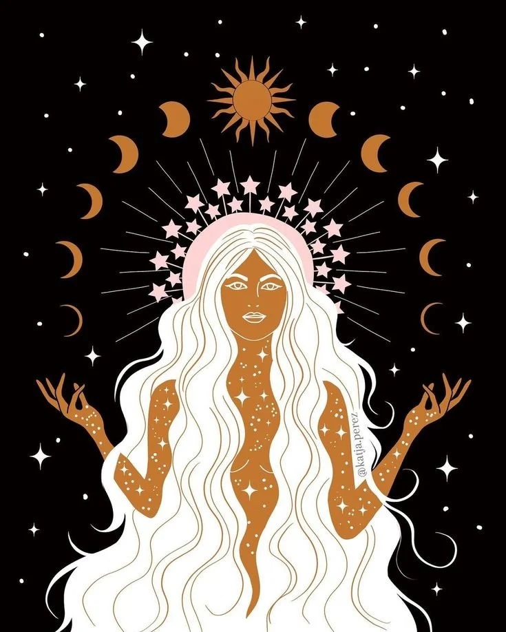 sun goddess stars moon cycle