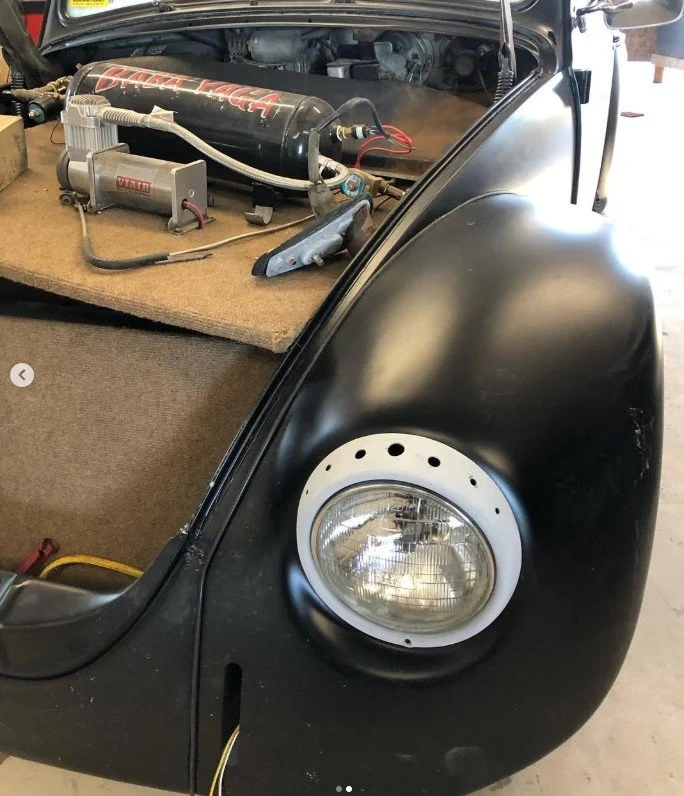 Changed out the headlamps and customized the headlamp bezels. Just need to paint them!