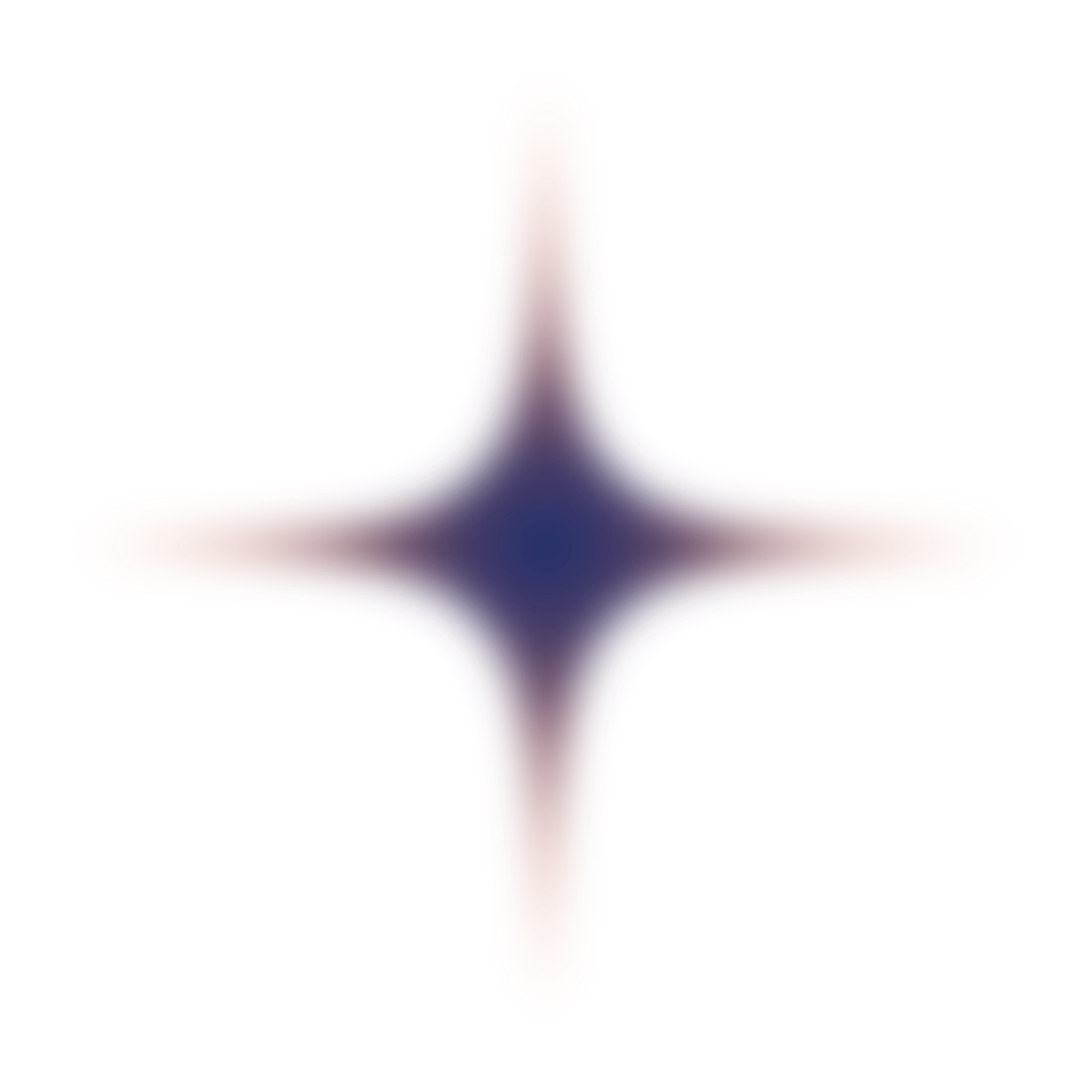 Colorful abstract cross shape with gradient colors from purple at the center to red at the edges on a black background.