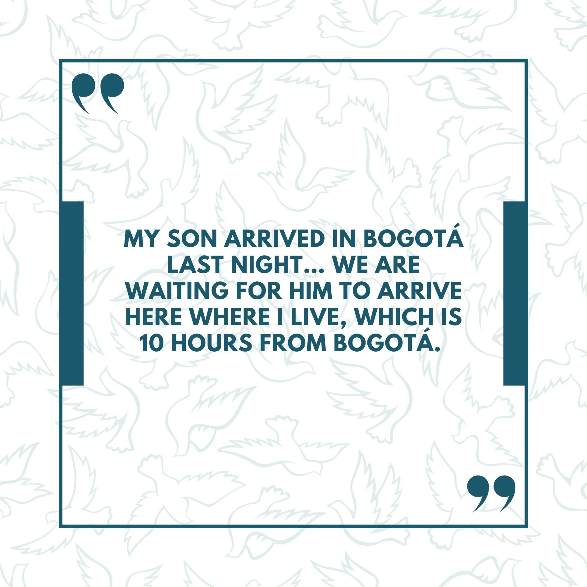 We want to send a special thank you to our volunteer penpal Amanda. She has worked hard to do everything she could for this family while the father was detained. This message is from her penpal's mother.

This immigrant husband and father of two youn