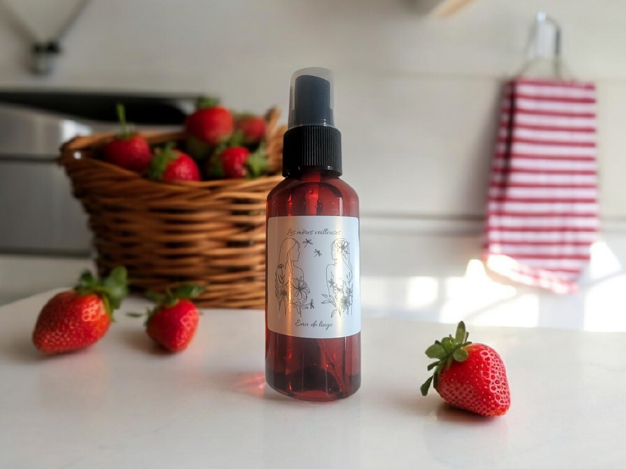 Eau de linge - cueillette de fraise - 120 ml
