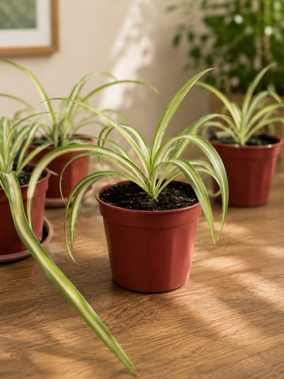 Plante araignée (Chlorophytum comosum). ****RAMASSAGE UNIQUEMENT ****