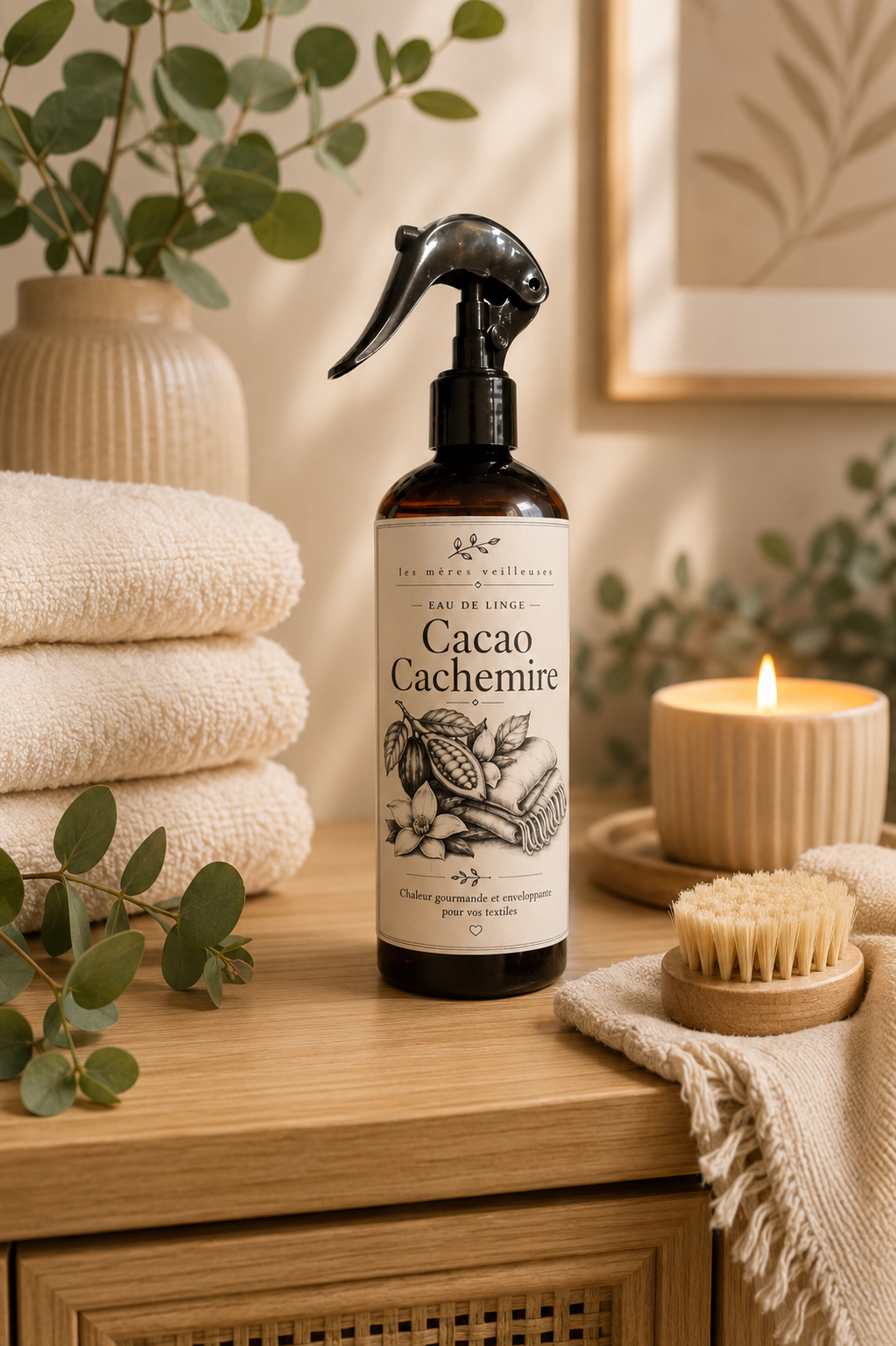 Eau de linge Cacao cachemire - 300 ml