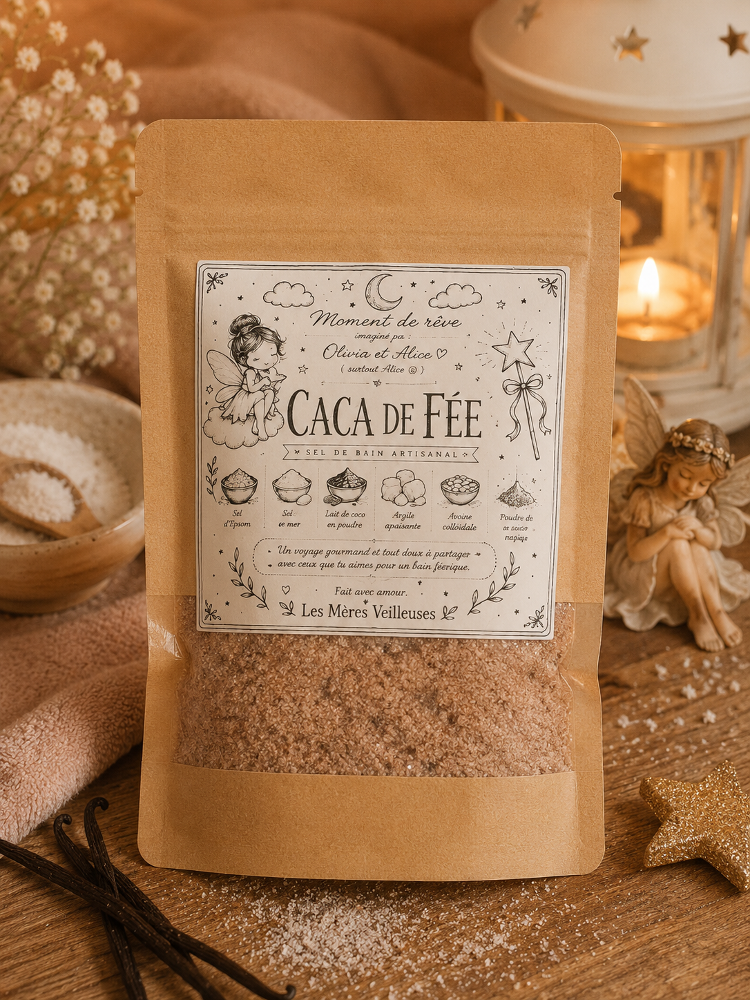 sel de bain - collection moment de rêve - caca de fée