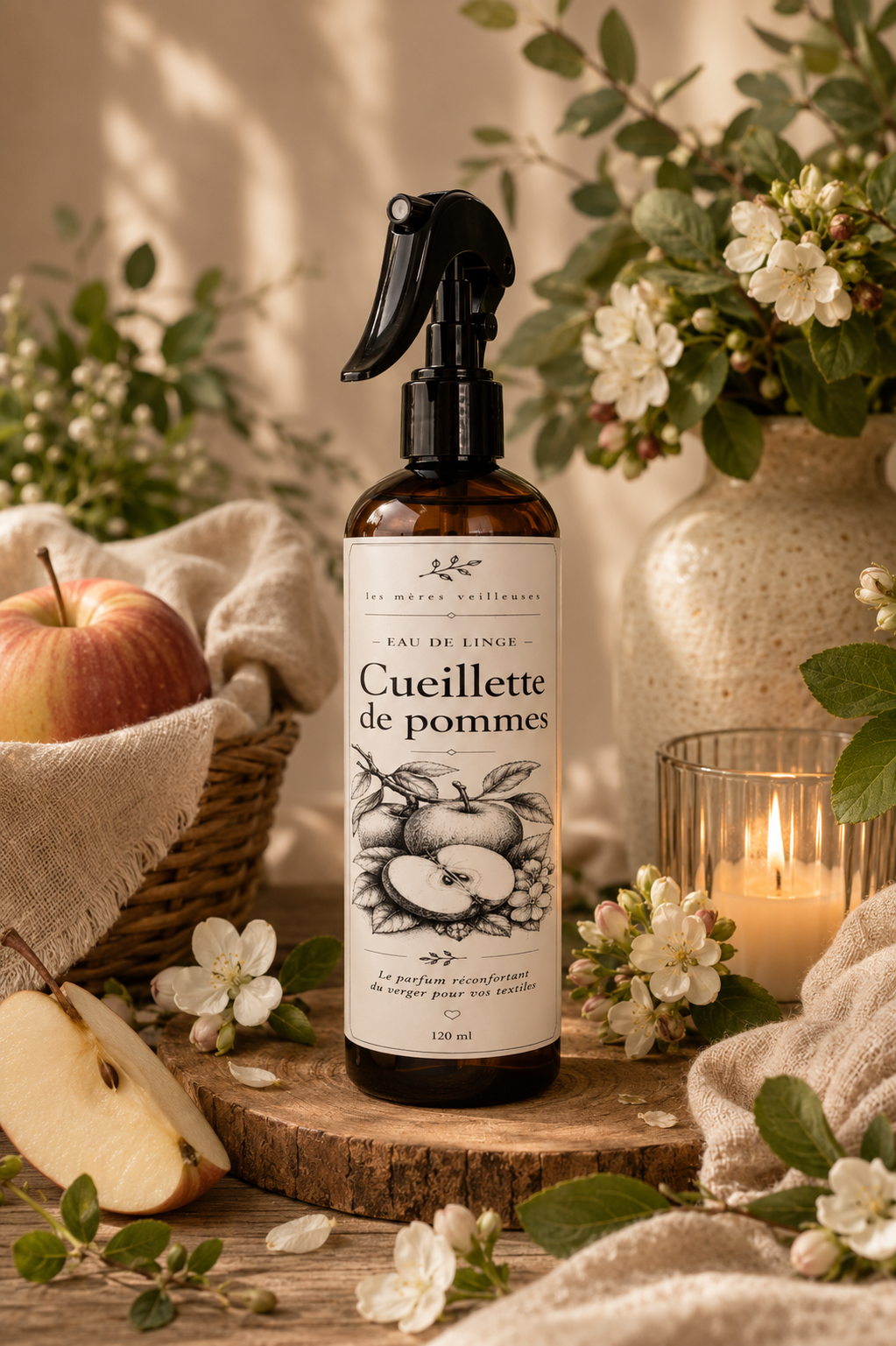 Eau de linge ceuillette de pomme -300 ml