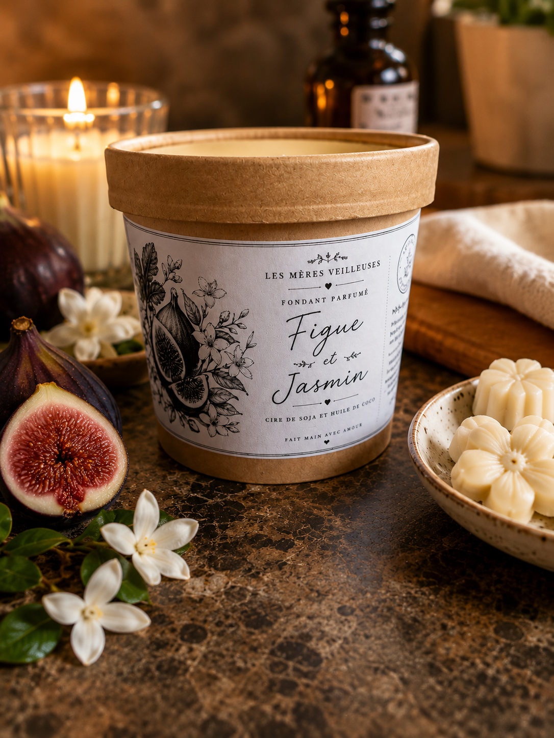 fondant parfumé figue et jasmin