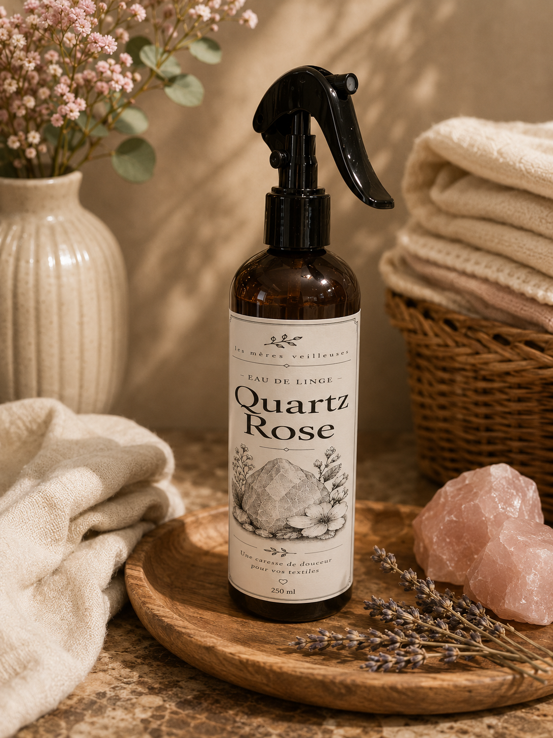 Eau de linge Quartz rose - 300 ml