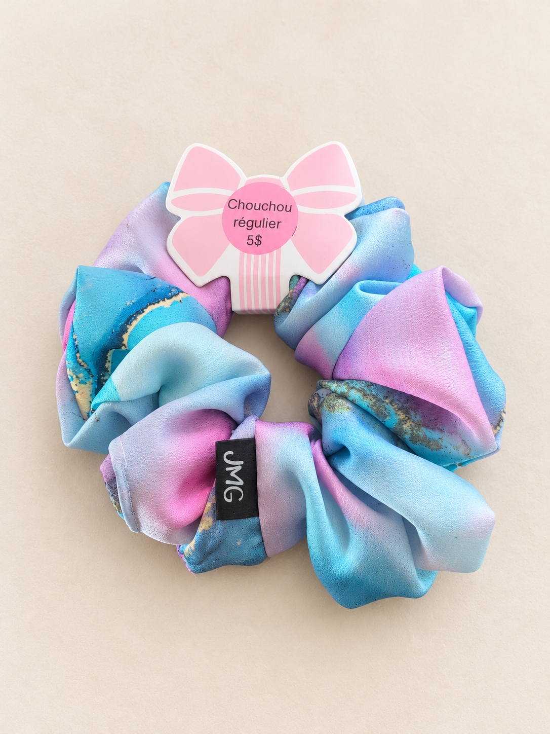 chouchou régulier - multicolore pastel