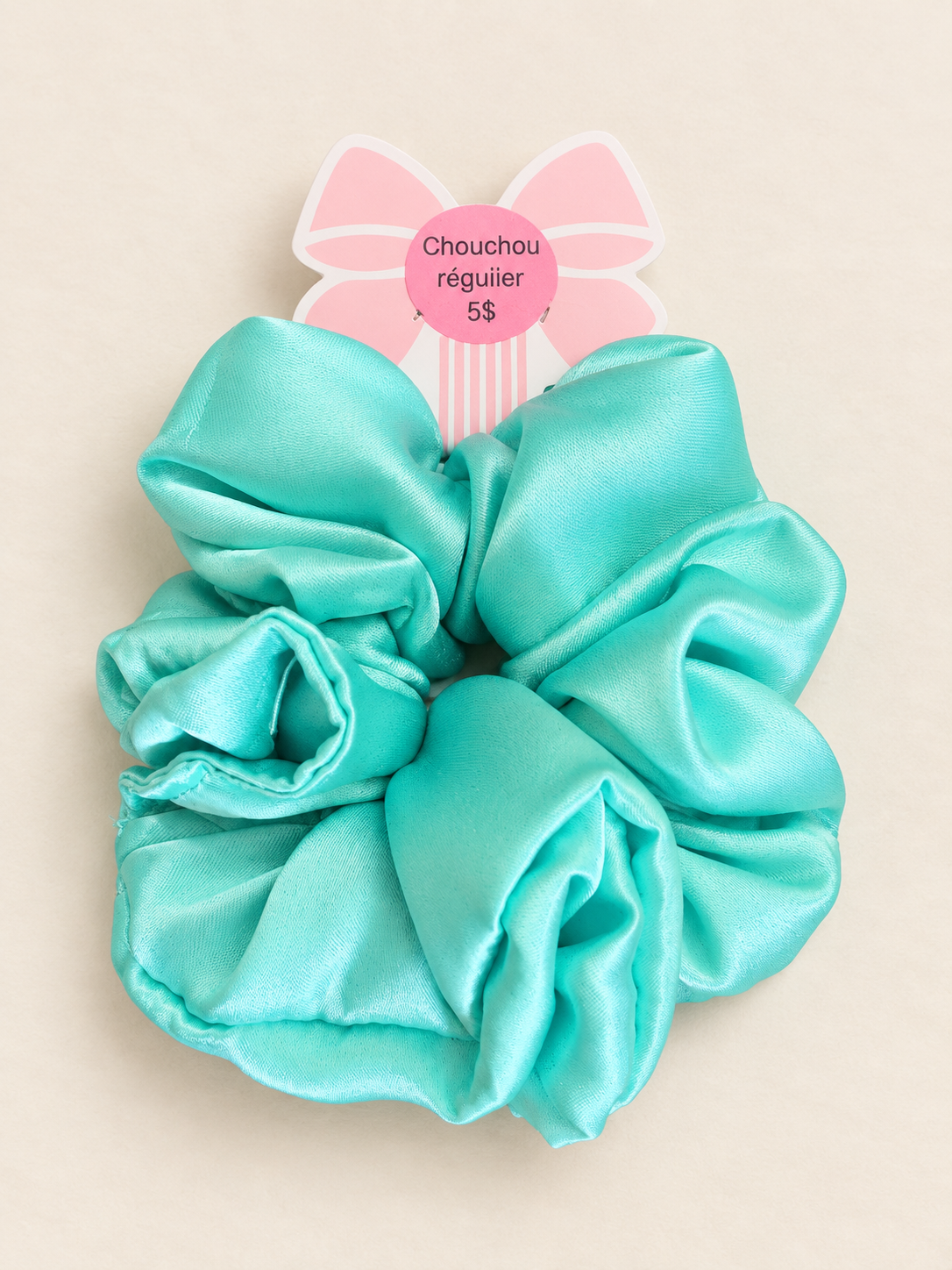 chouchou régulier - turquoise