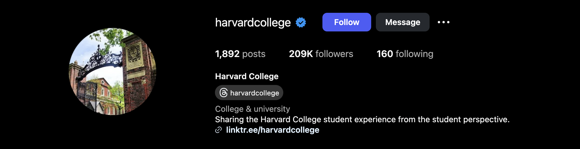 A thumbnail of Harvard College IG