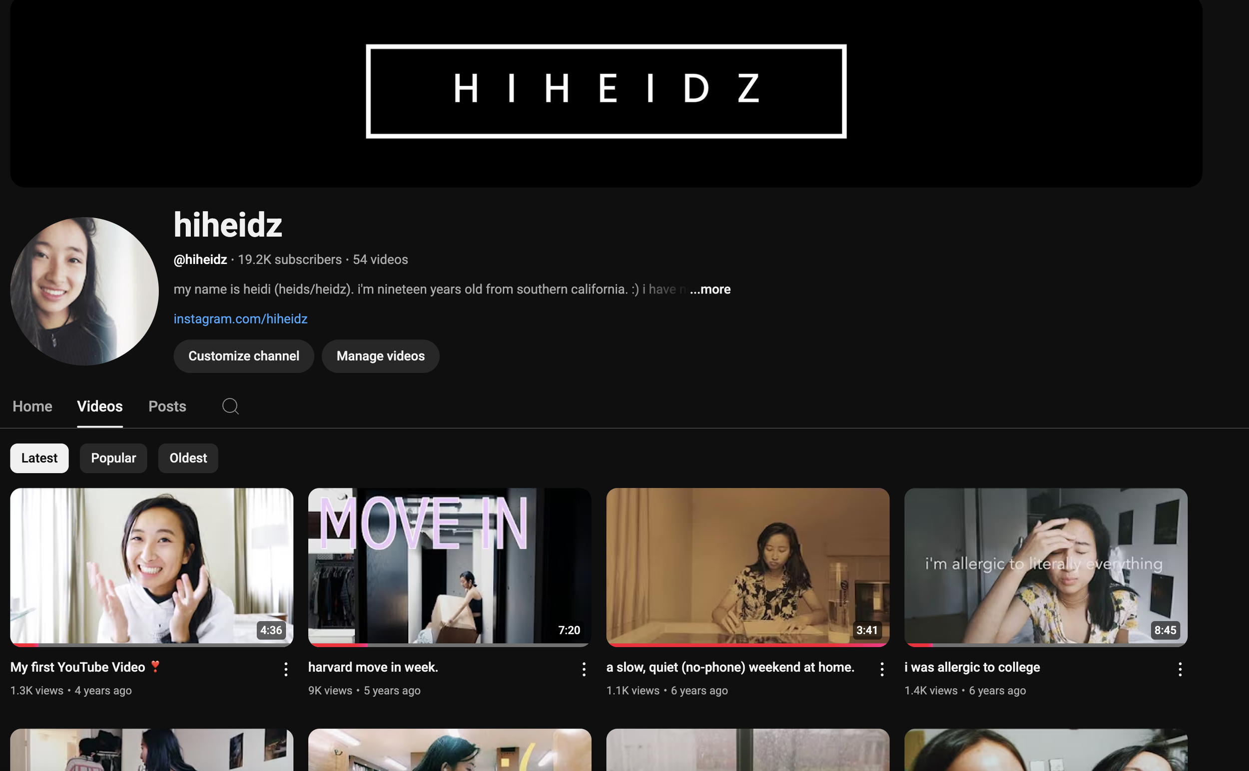 A thumbnail of my hiheidz YouTube channel