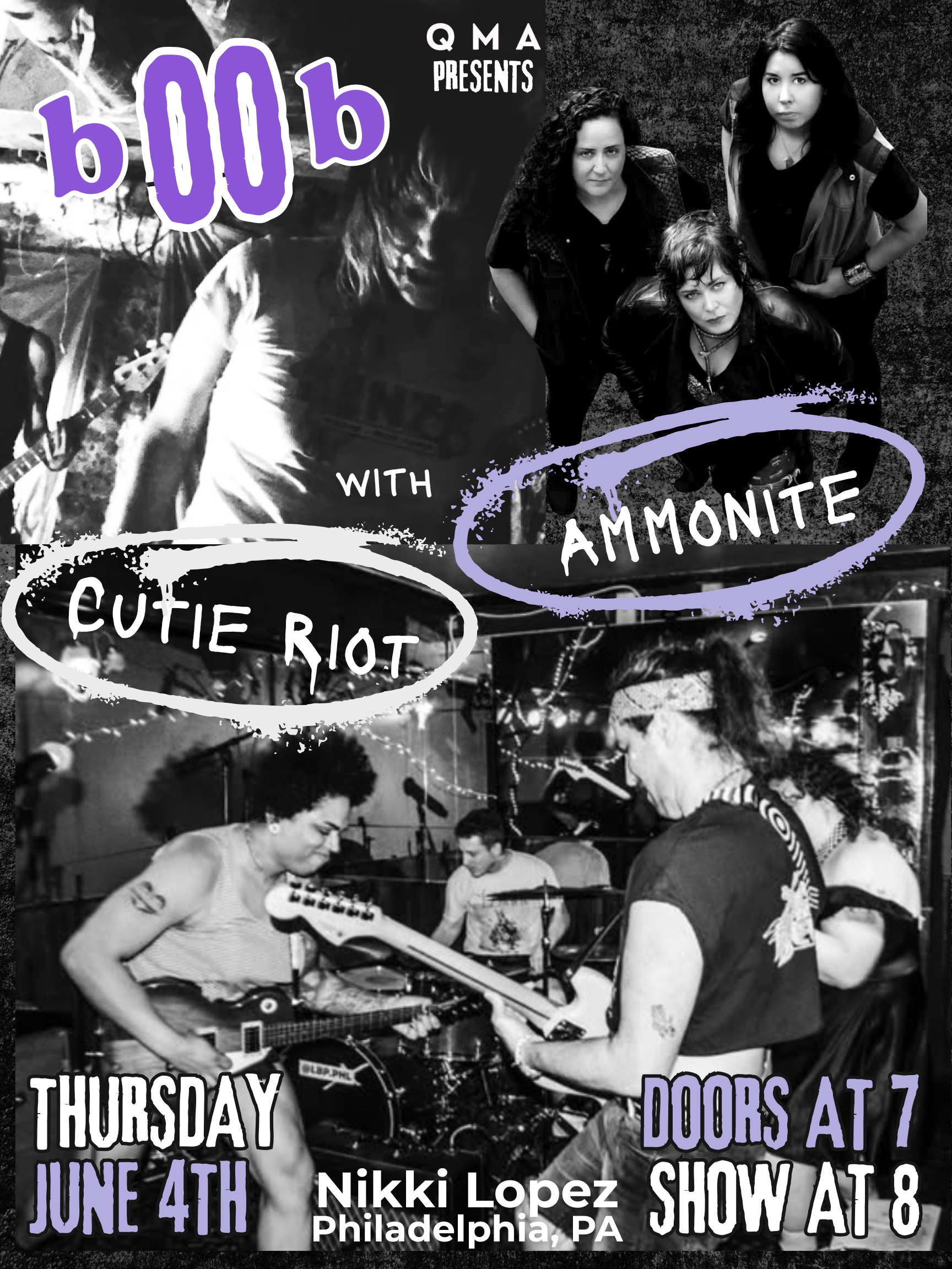 b00b, Ammonite, and Cutie Riot