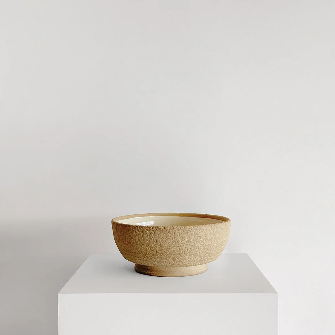Large Bowl, 2026, Unglazed stoneware, 11 in H × 10.75 in diameter (27.9 × 27.3 cm)