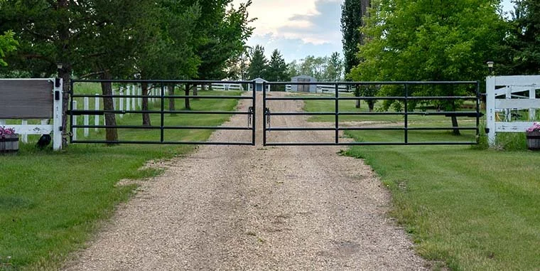 Gated access to RV and boat storage near Edmonton