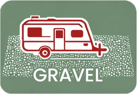 Outdoor trailer storage on gravel lot near Edmonton