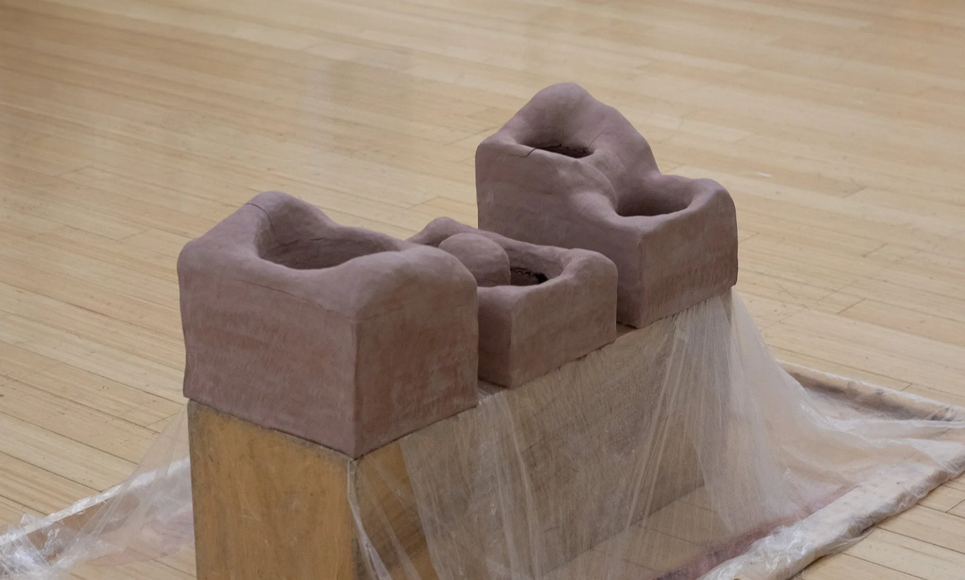 Ephemeral Body, 2024, raw clay