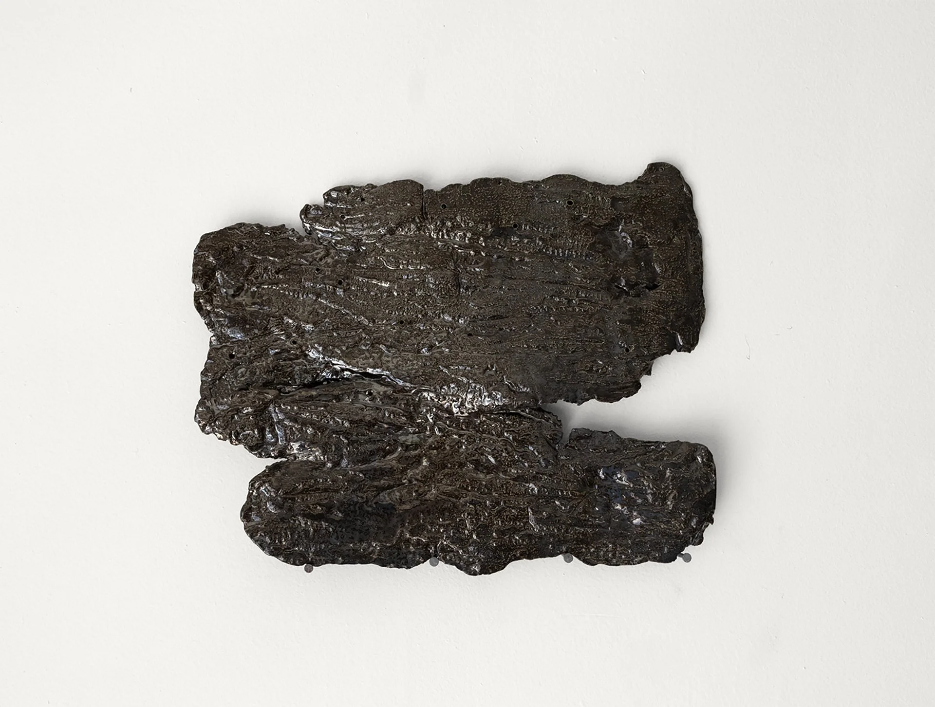 Bark Pages, 2025, Ceramic, 16” x 14”