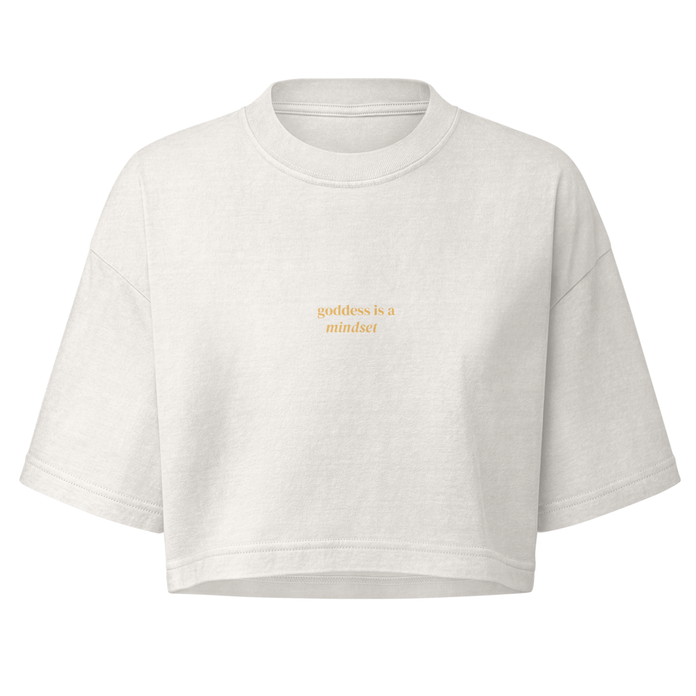 Goddess Is a Mindset Cropped Tee