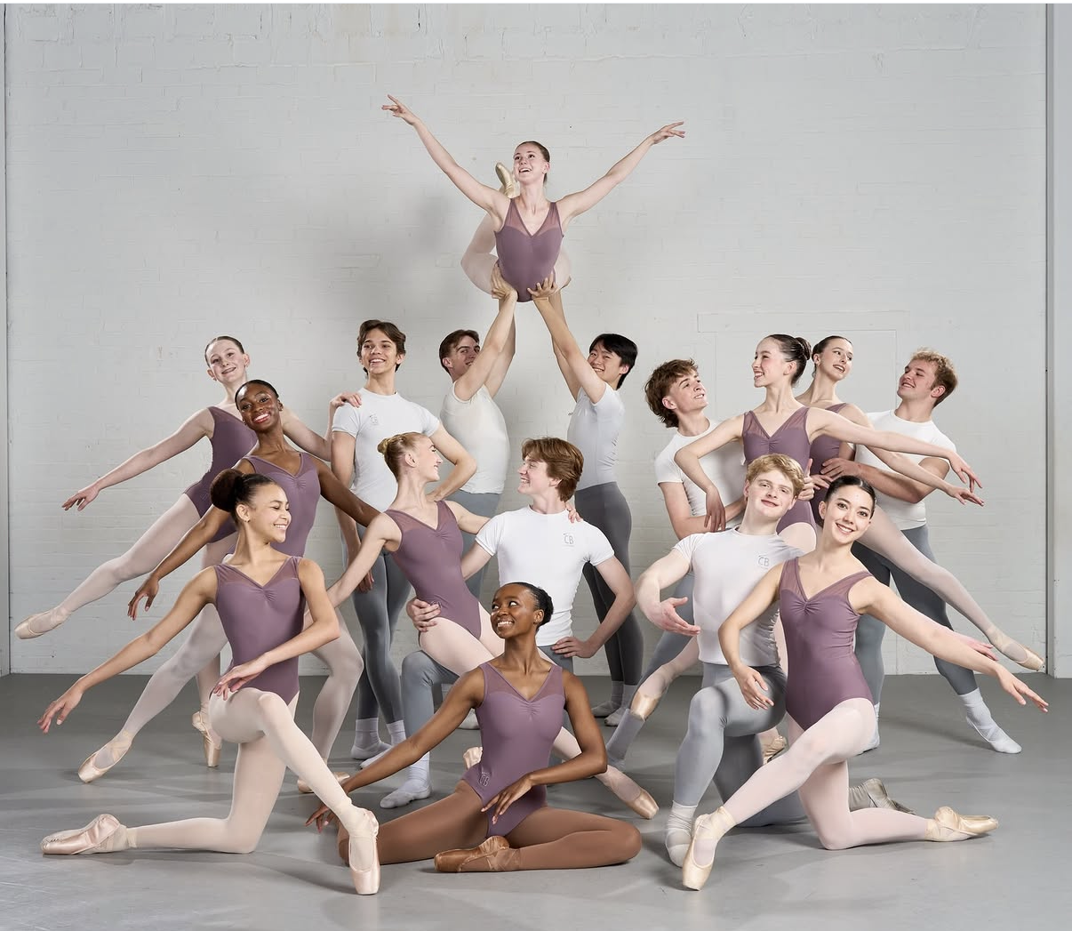 the colorado ballet academy doing group strength training to improve strength and performance
