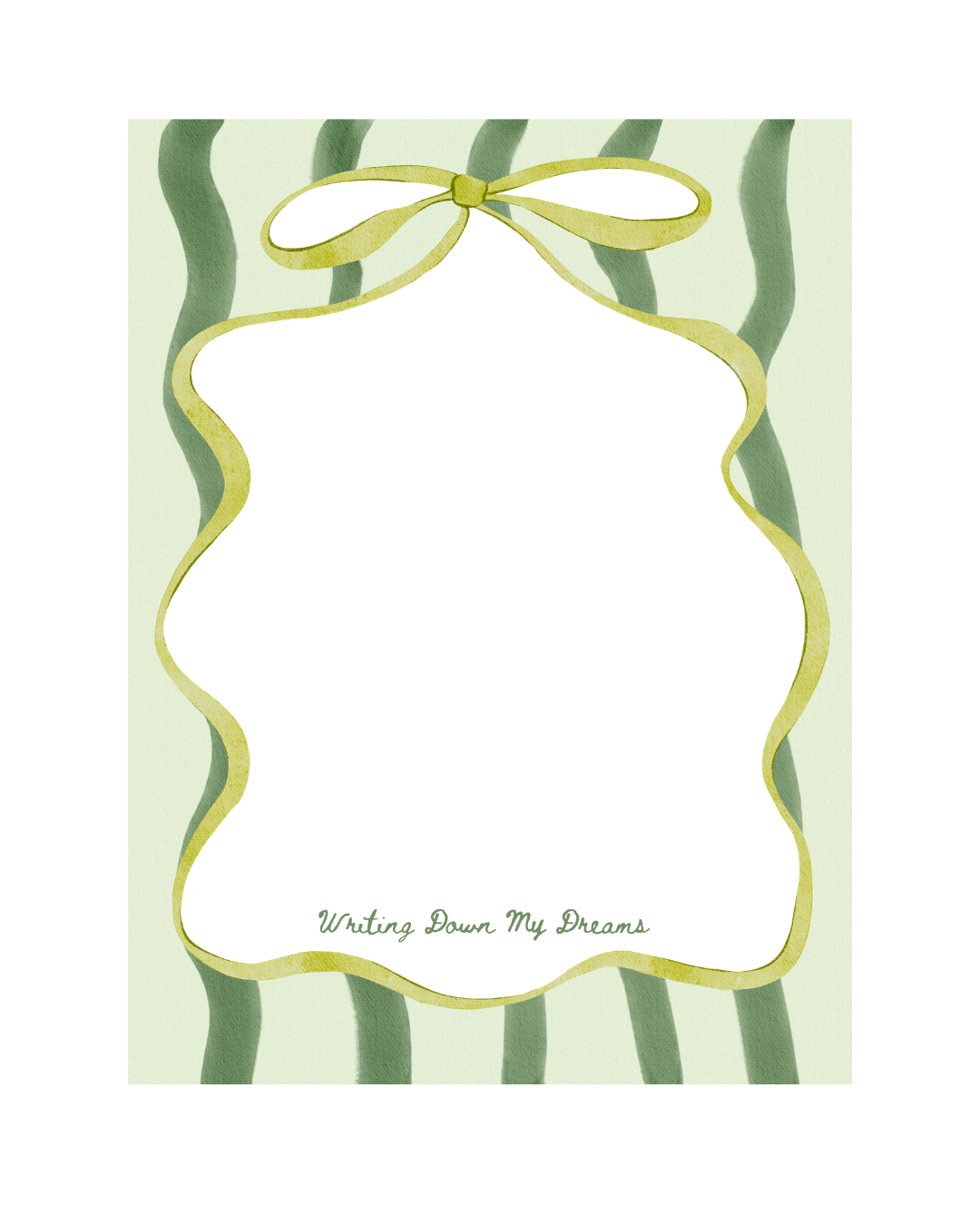 "Writing Down My Dream" Notepad