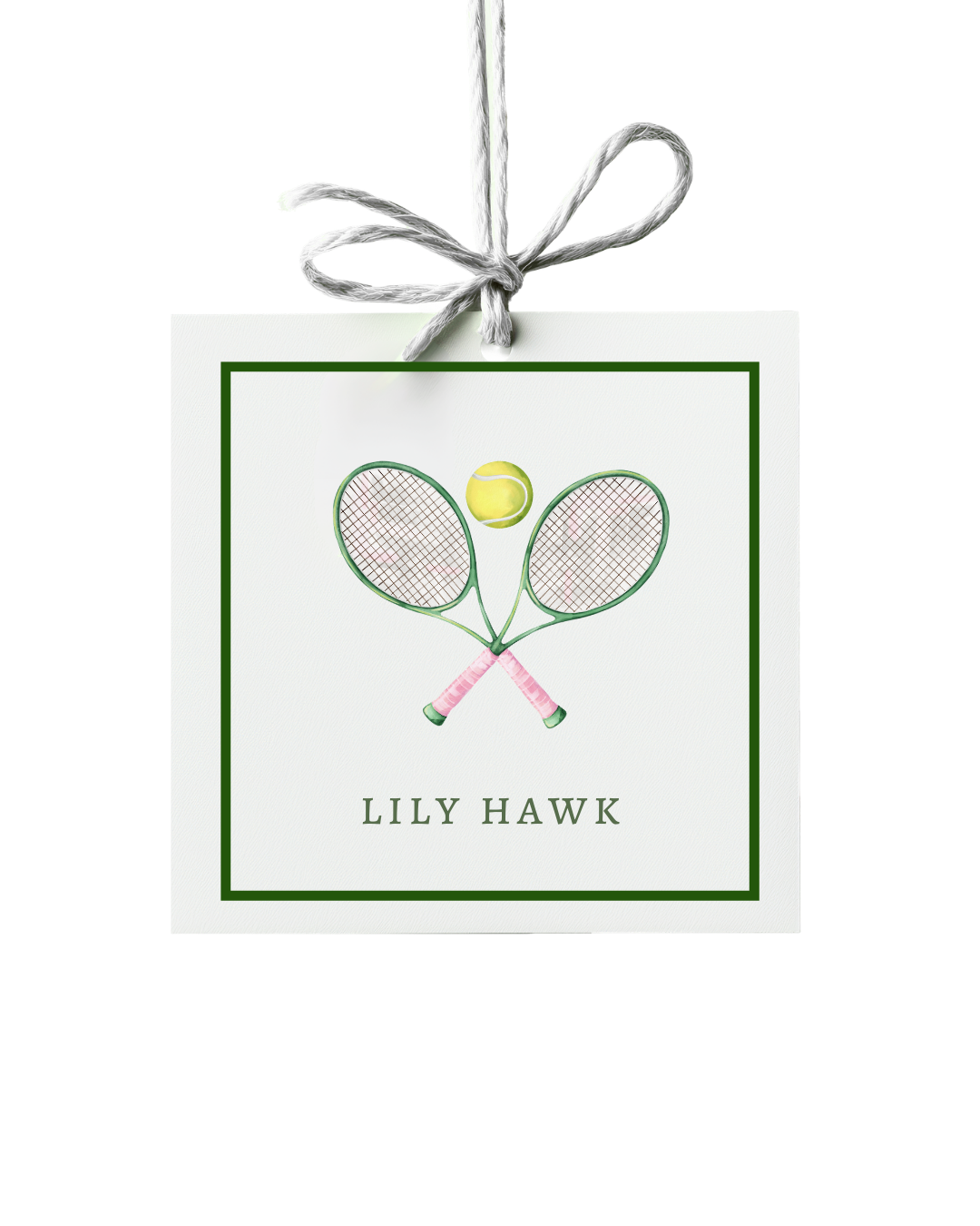 "Tennis Anyone" Enclosure Cards