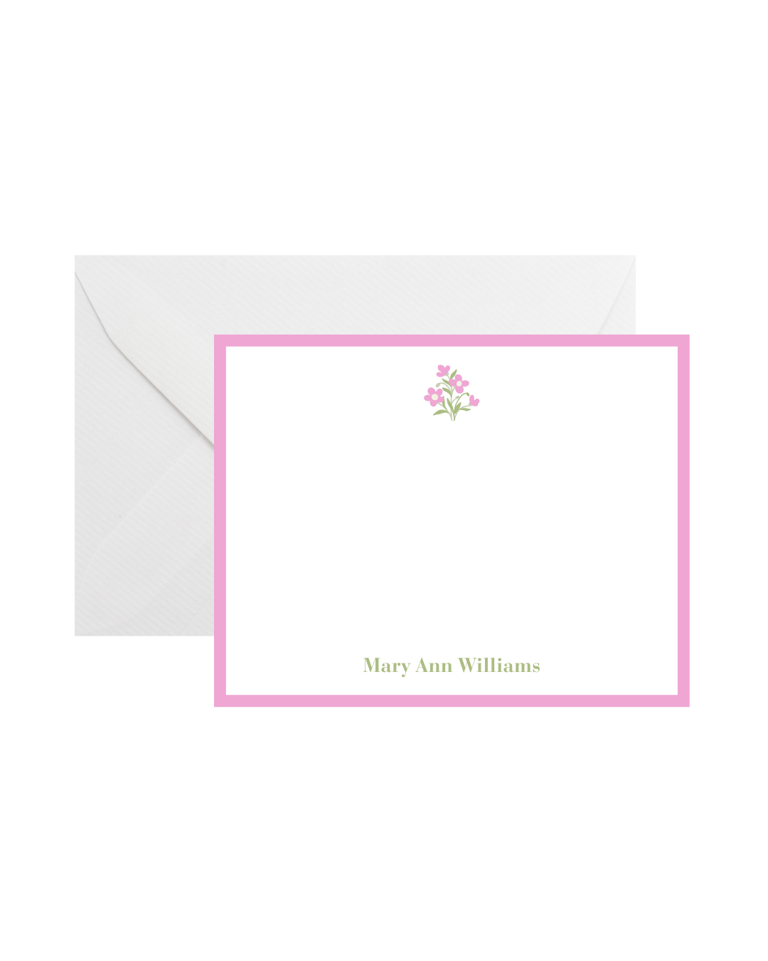 "Wildflower" Flat Stationery Set