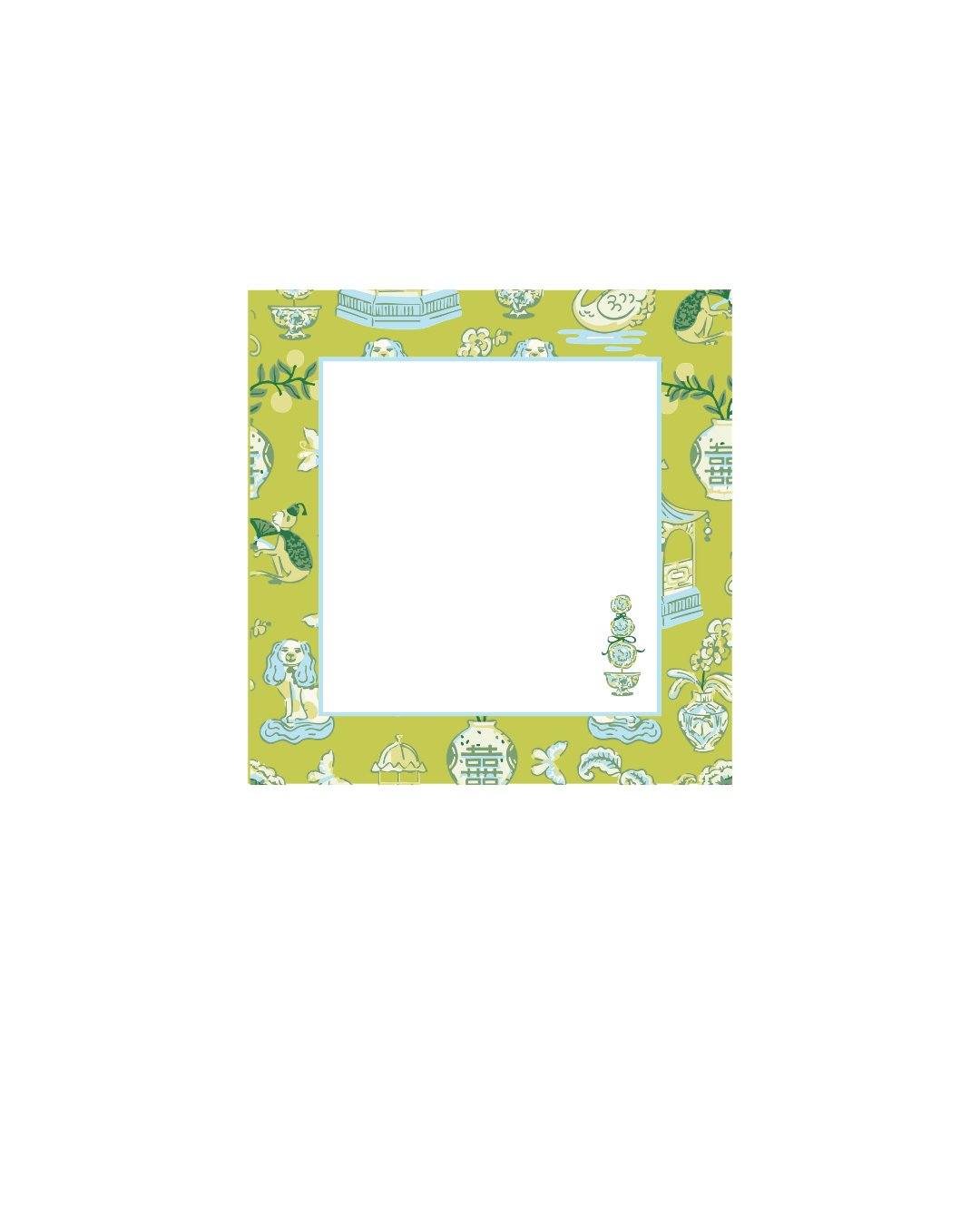 "Topiary" Square Notepad