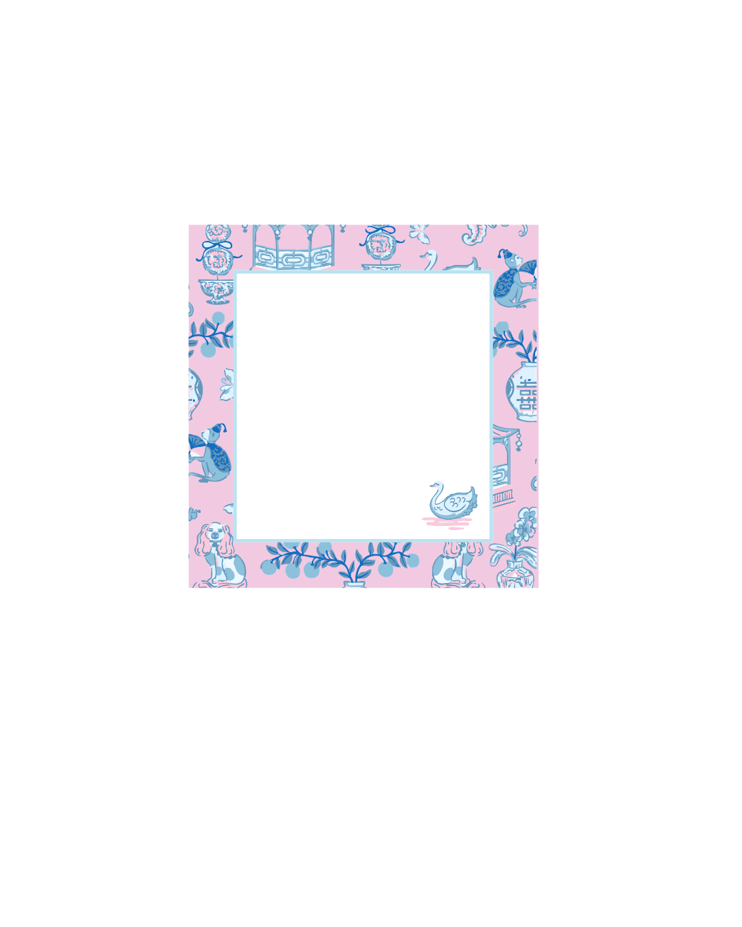 "Swan" Square Notepad