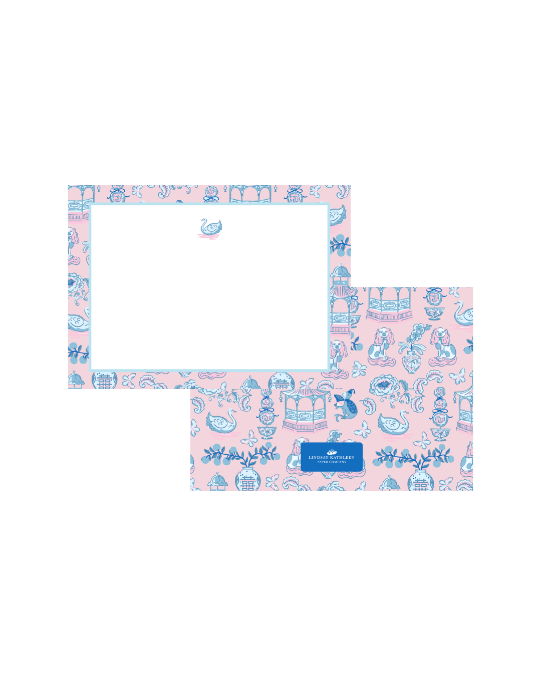 "Swan" Flat Stationary Card