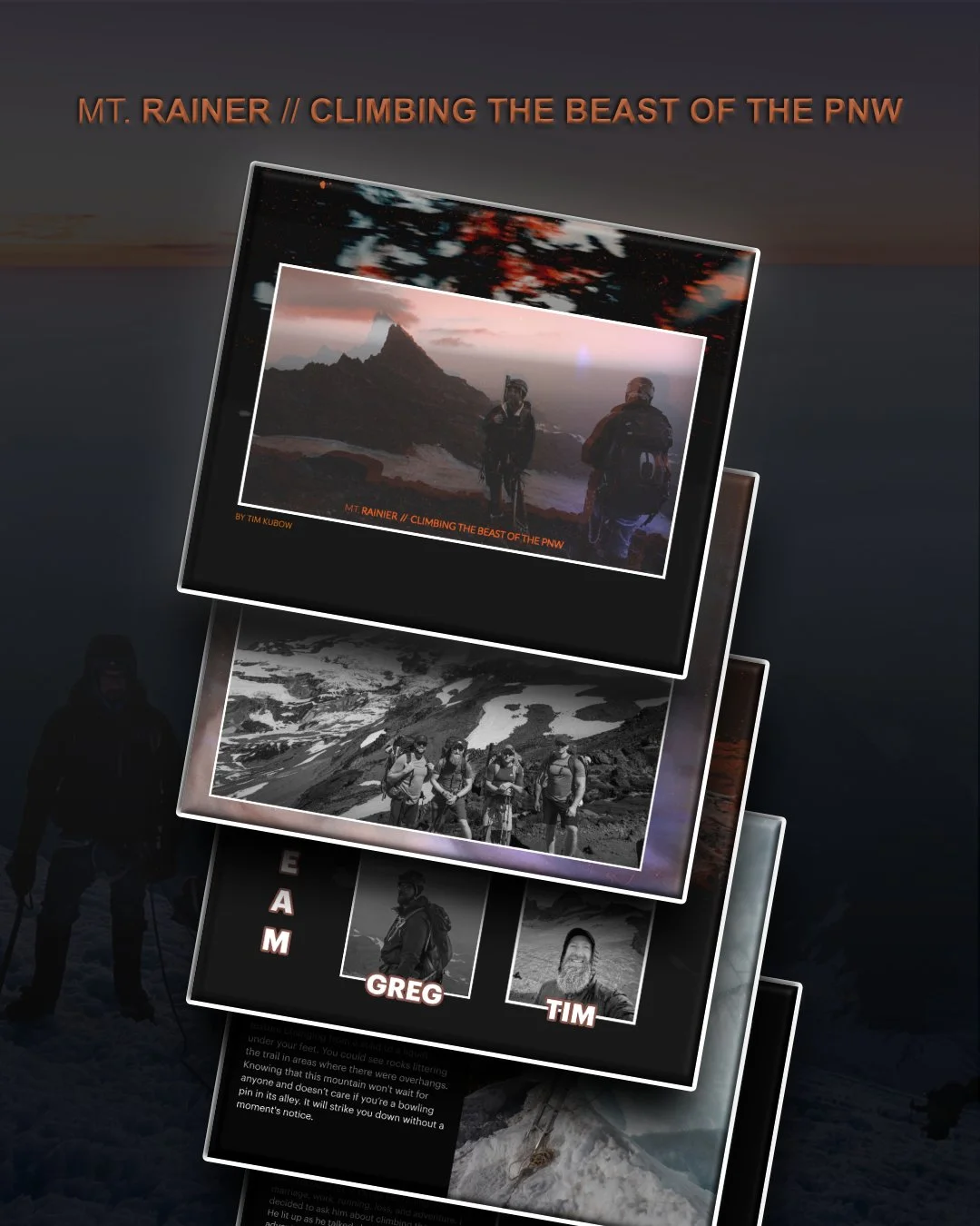 MT. RAINIER // CLIMBING THE BEAST OF THE PNW  (PDF Book Download)