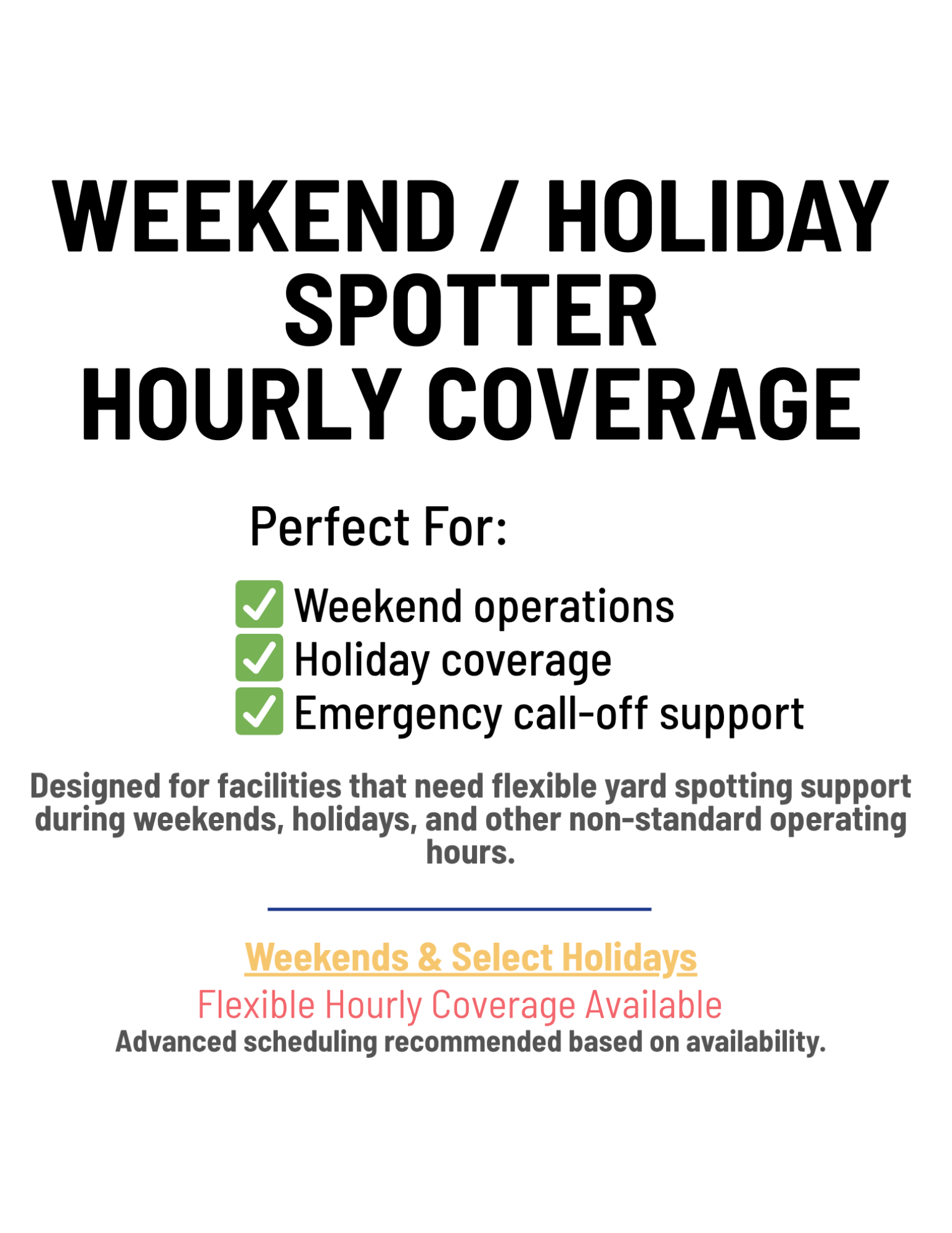 Hrly Weekend / Holiday Spotter