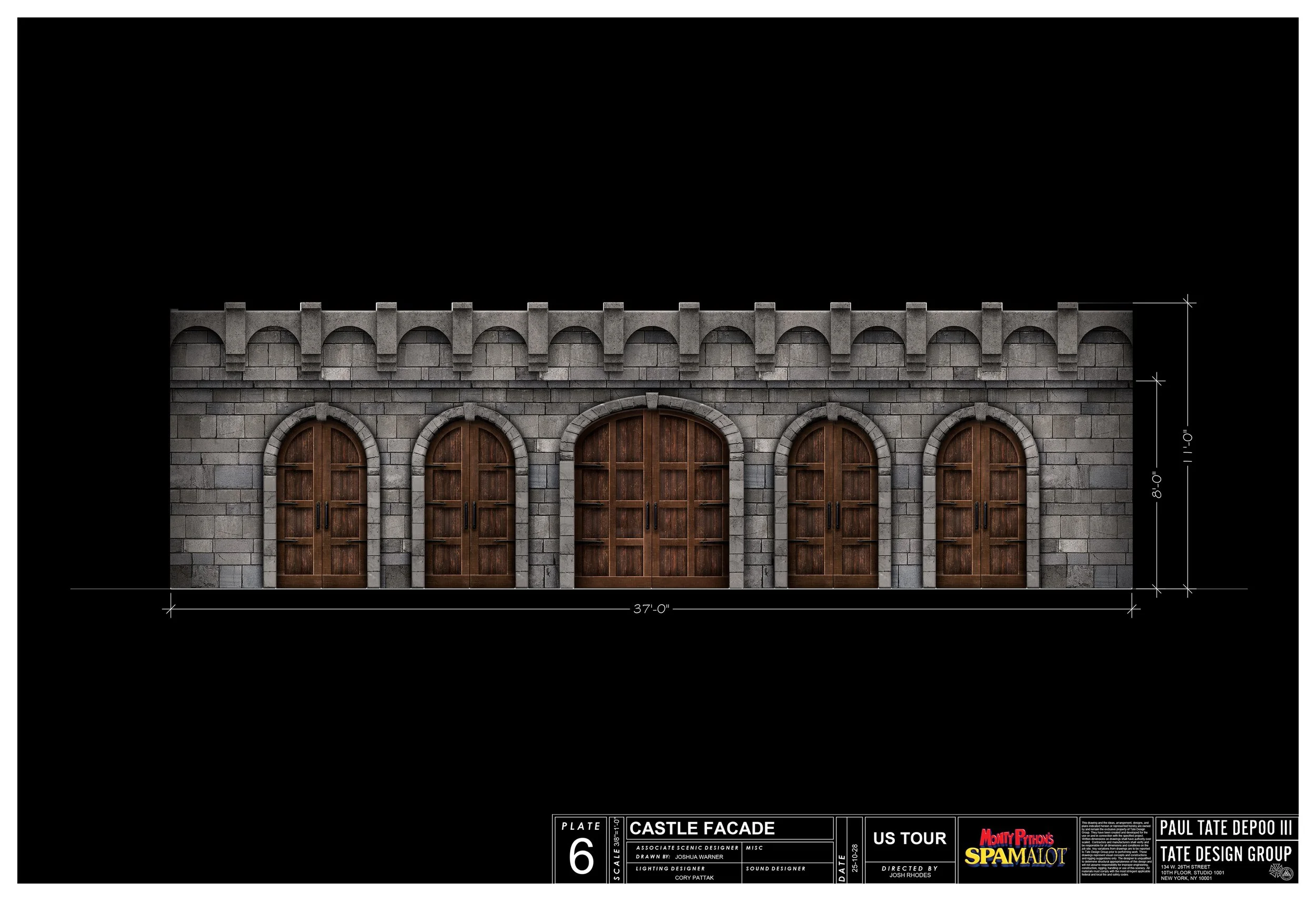 Spamalot - Design by Paul Tate dePoo III