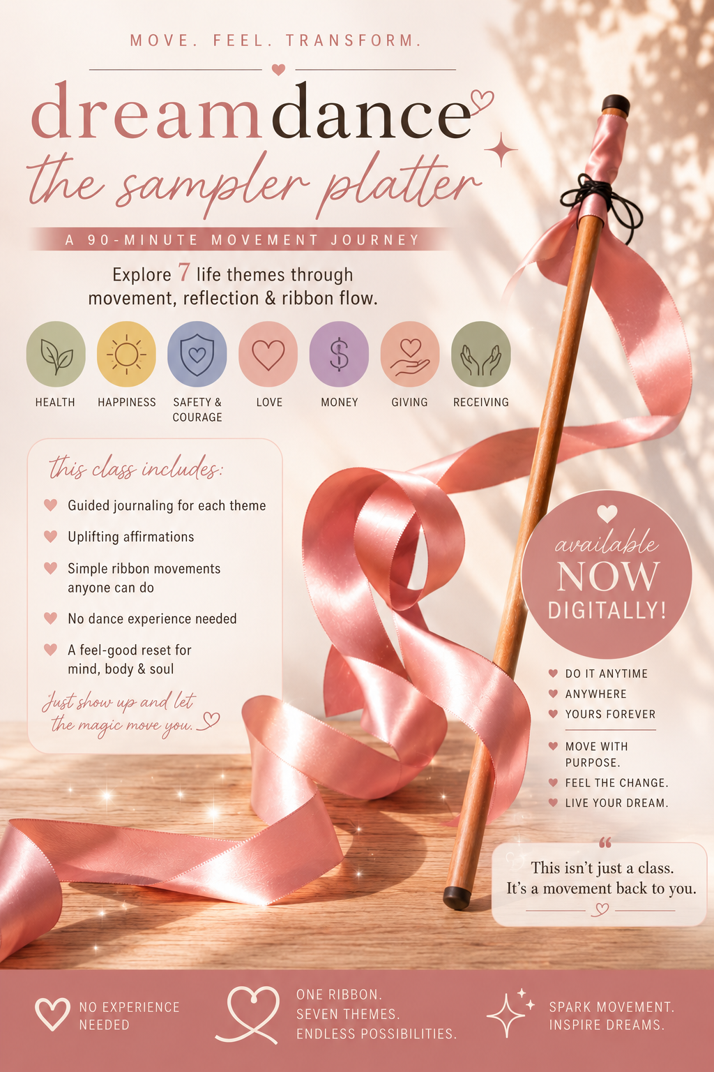 DreamDance - The Sampler Platter : health • happiness • safety & courage • love • money • giving • receiving