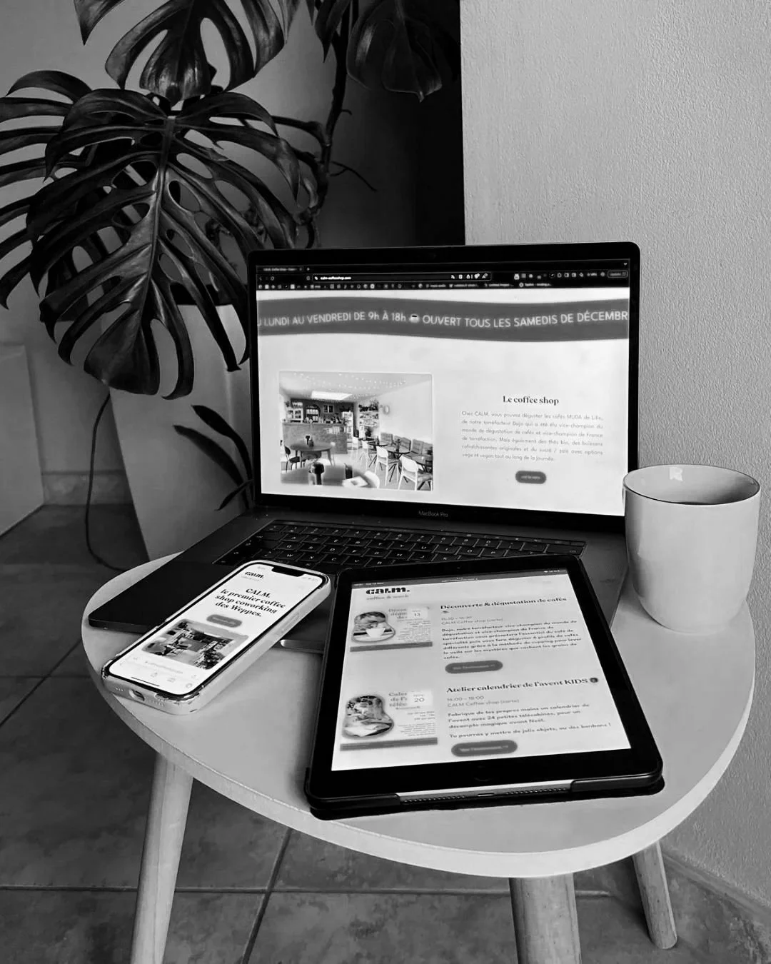 Un site web sur 3 écrans différents