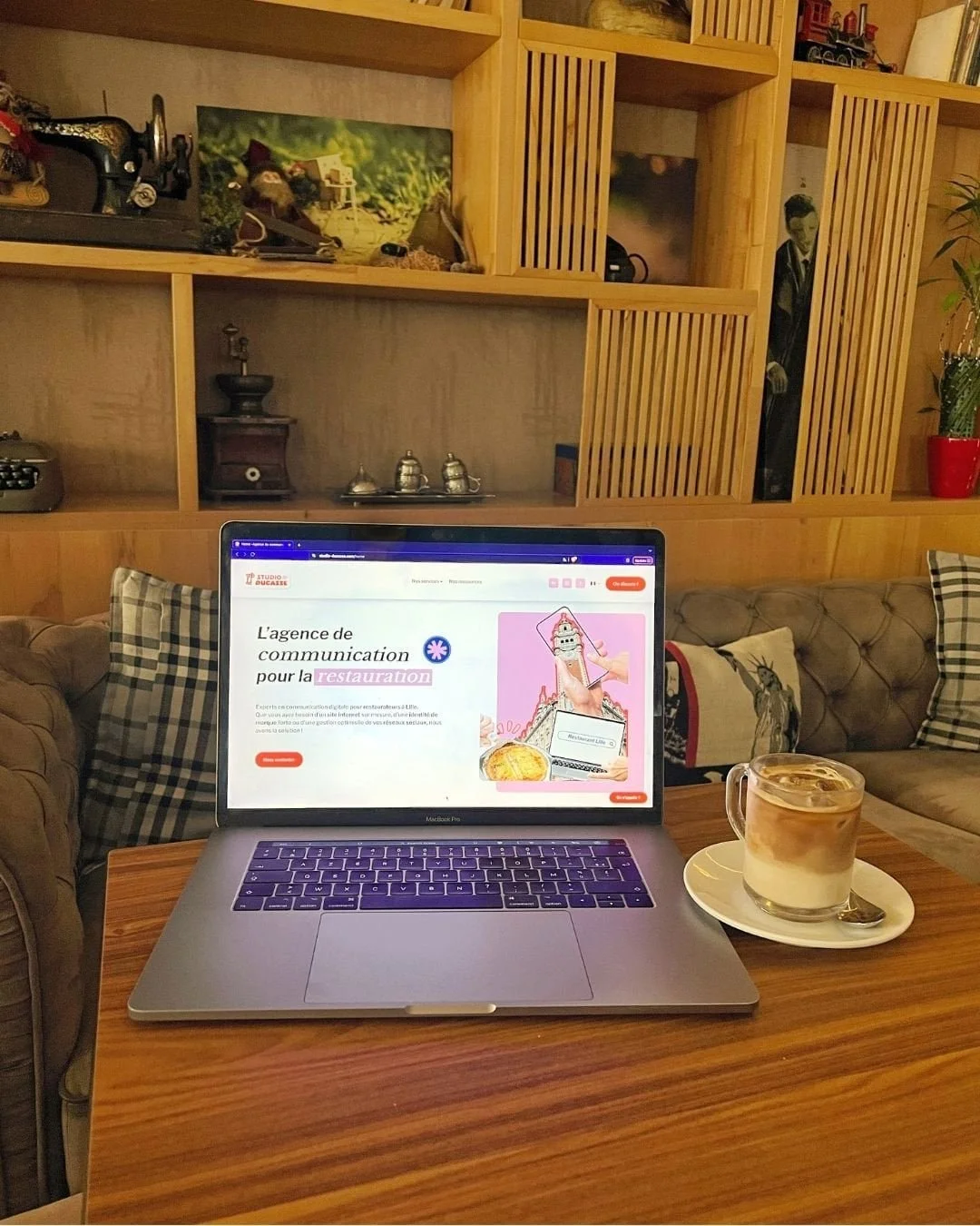 Site internet studio ducasse créé par Jumart Studio sur Squarespace