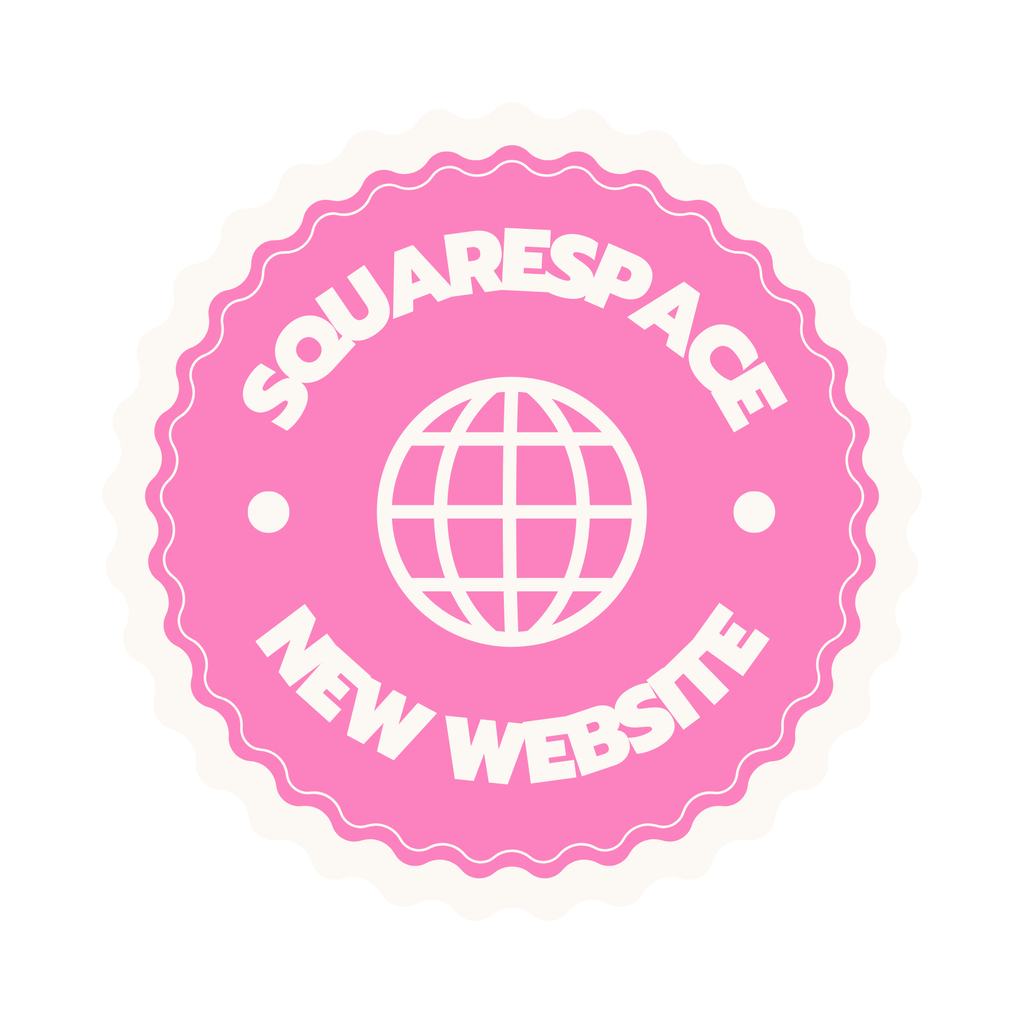 Sticker : Squarespace new website