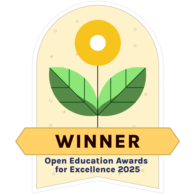 Winner Open Education Awards for Excellence 2025