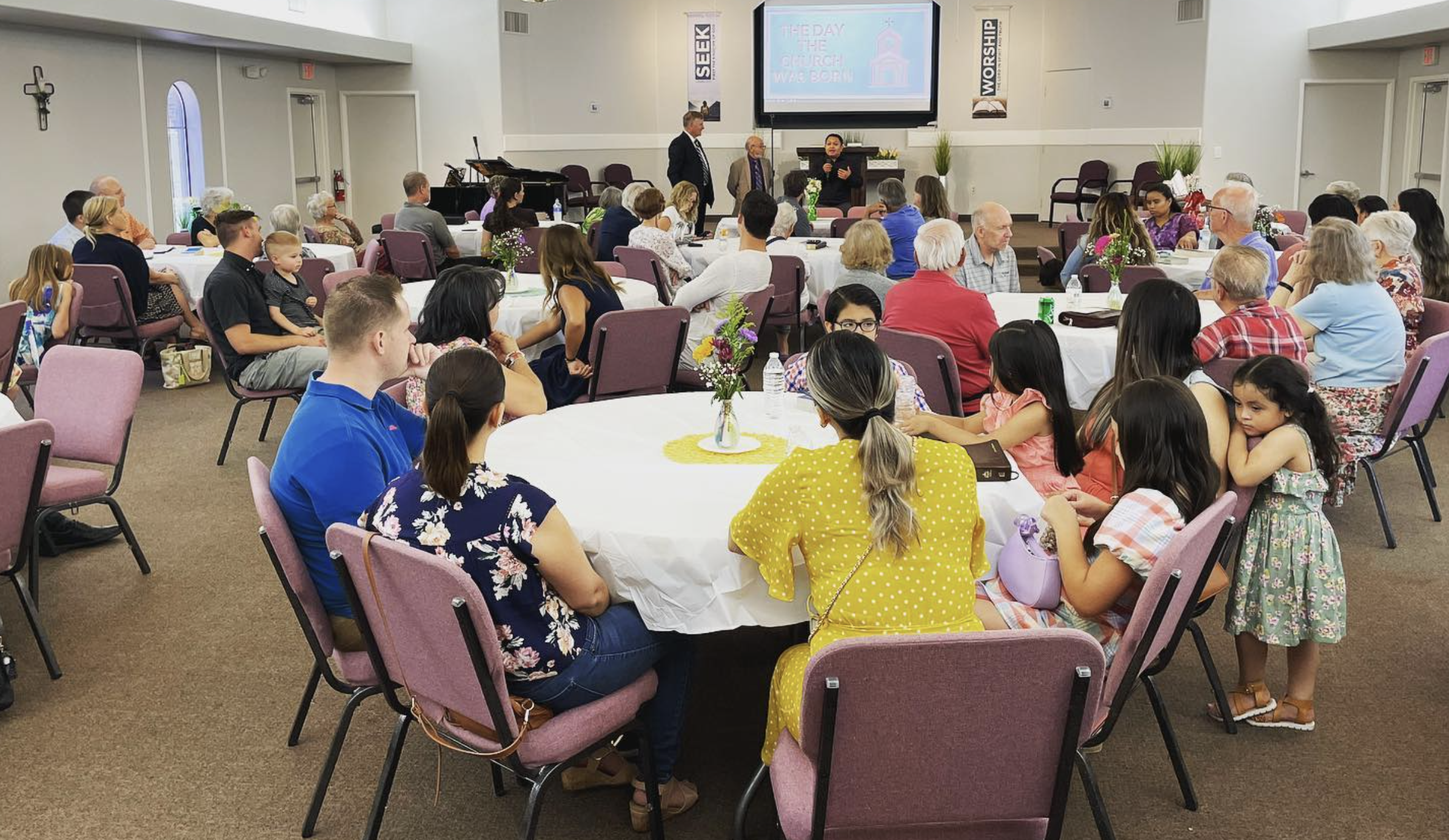 Believers gathering for a special event to celebrate Pentecost in Scottsdale, Arizona.