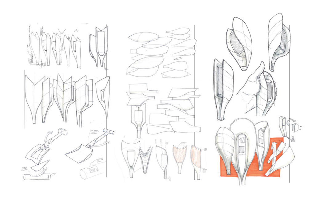 a collection of sketches from Pharos project