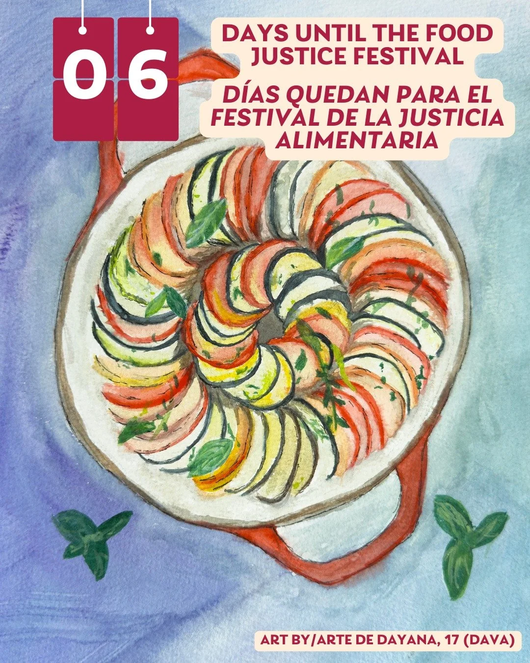 6 days until the Food Justice Festival!
!Quedan 6 d&iacute;as para el festival de la justicia alimentaria!

Click the link in our bio to RSVP for free!
&iexcl;Haz clic en el enlace de nuestra biograf&iacute;a para confirmar tu asistencia gratis!