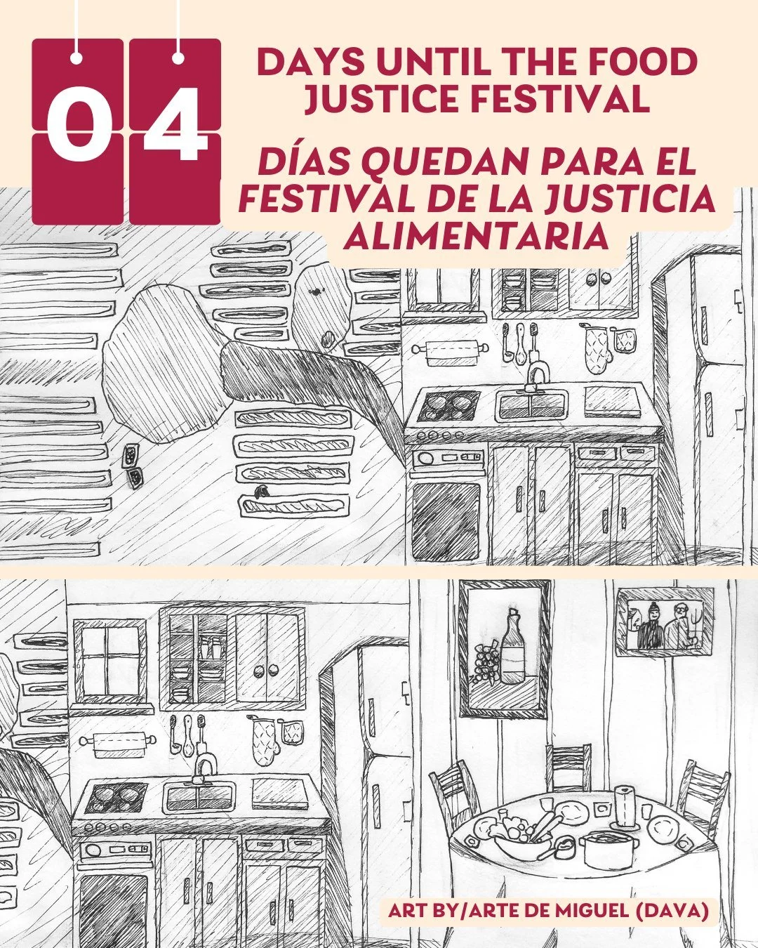 4 days until the Food Justice Festival!
!Quedan 4 d&iacute;as para el festival de la justicia alimentaria!

Click the link in our bio to RSVP for free!
&iexcl;Haz clic en el enlace de nuestra biograf&iacute;a para confirmar tu asistencia gratis!