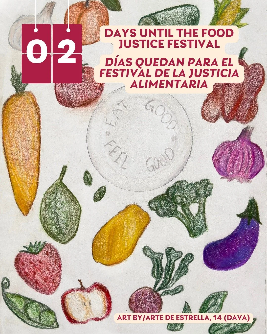 2 days until the Food Justice Festival!
!Quedan 2 d&iacute;as para el festival de la justicia alimentaria!

Click the link in our bio to RSVP for free!
&iexcl;Haz clic en el enlace de nuestra biograf&iacute;a para confirmar tu asistencia gratis!