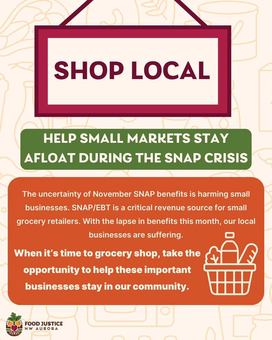 🚨LOCAL MARKET SPOTLIGHT🚨

The uncertainty of November SNAP benefits is harming small businesses. SNAP/EBT is a critical revenue source for small grocery retailers. With the lapse in benefits this month, our local businesses are suffering.

When it&