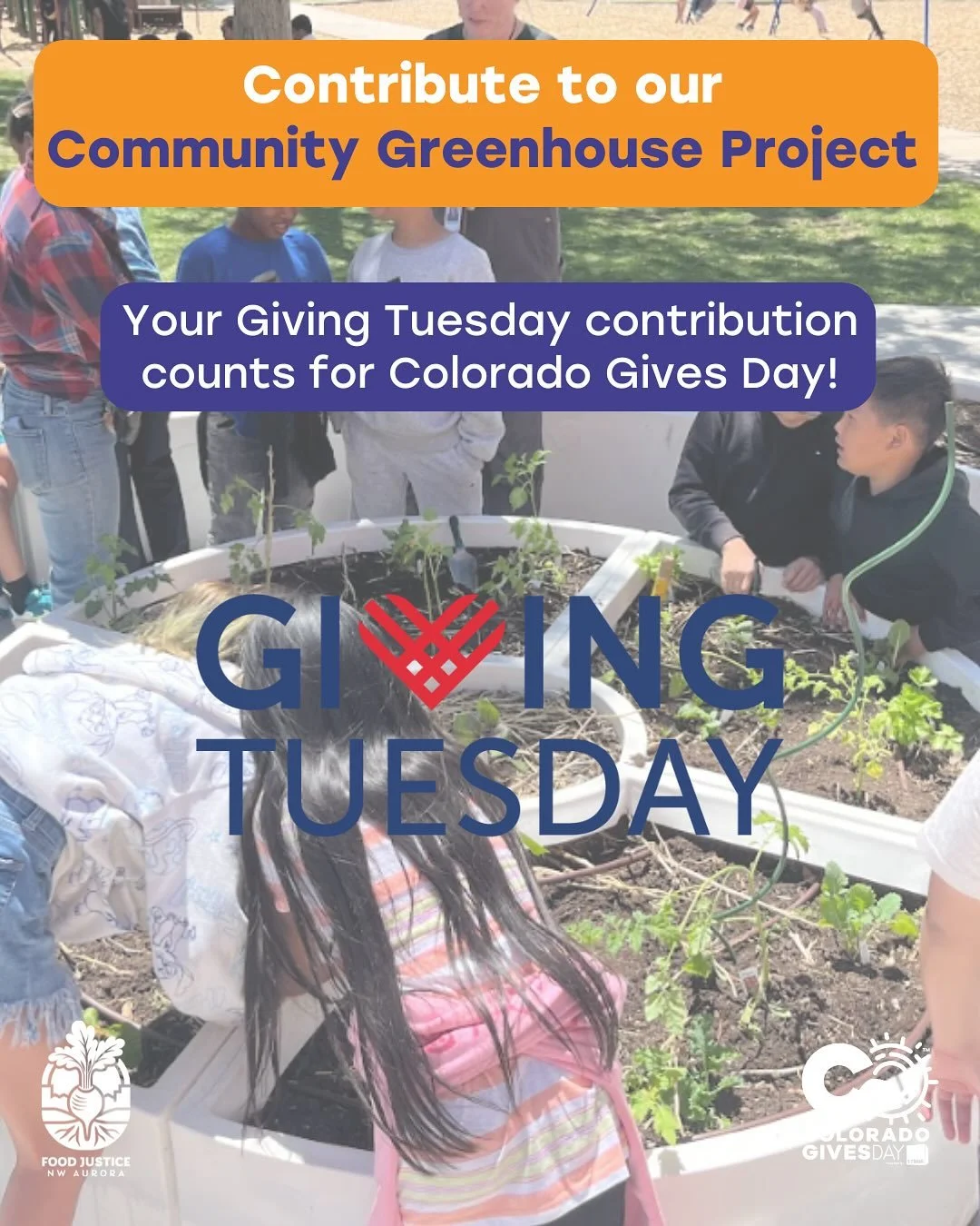 Your Giving Tuesday contribution counts for Colorado Gives Day!

Colorado Gives Day is a movement to encourage people statewide to contribute to the causes they care about. For this Colorado Gives Day, we have launched a campaign to support the const