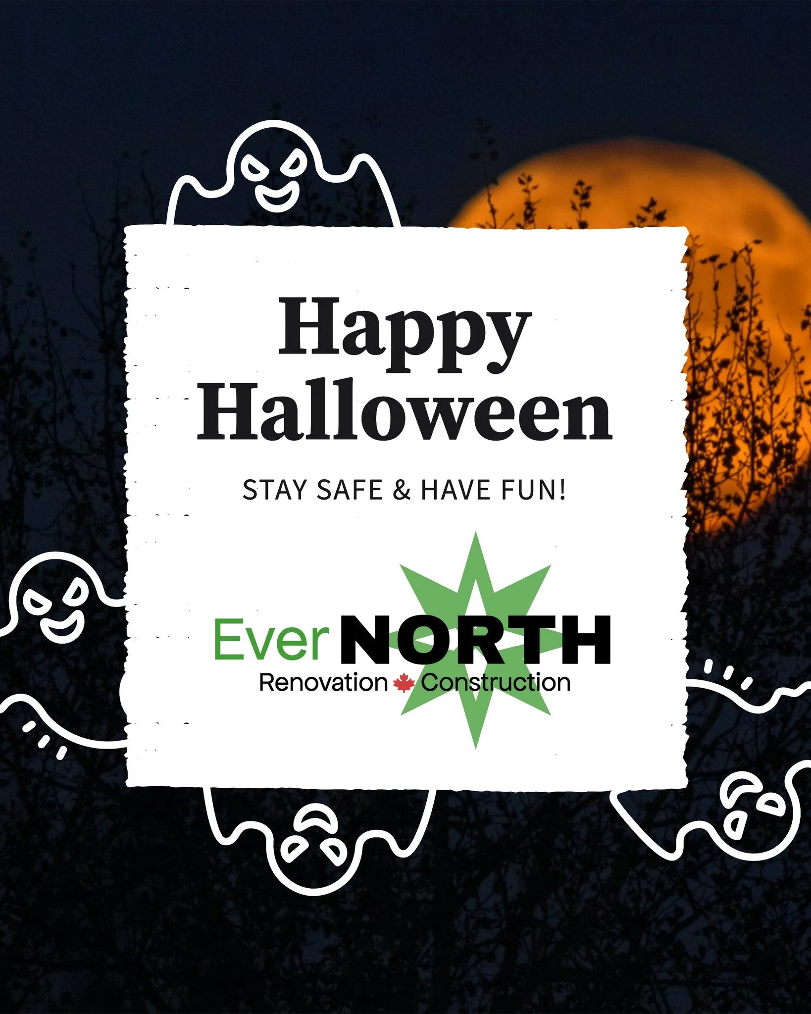 Have a Happy and Safe Halloween from us here at EverNorth Renovation &amp; Construction! #halloween2025 #gojaysgo⚾️💙🇨🇦 #localcontractors #localcontractor #basementreno #basementrenos #basementrenovation #basementrenovations #basementrenovationidea