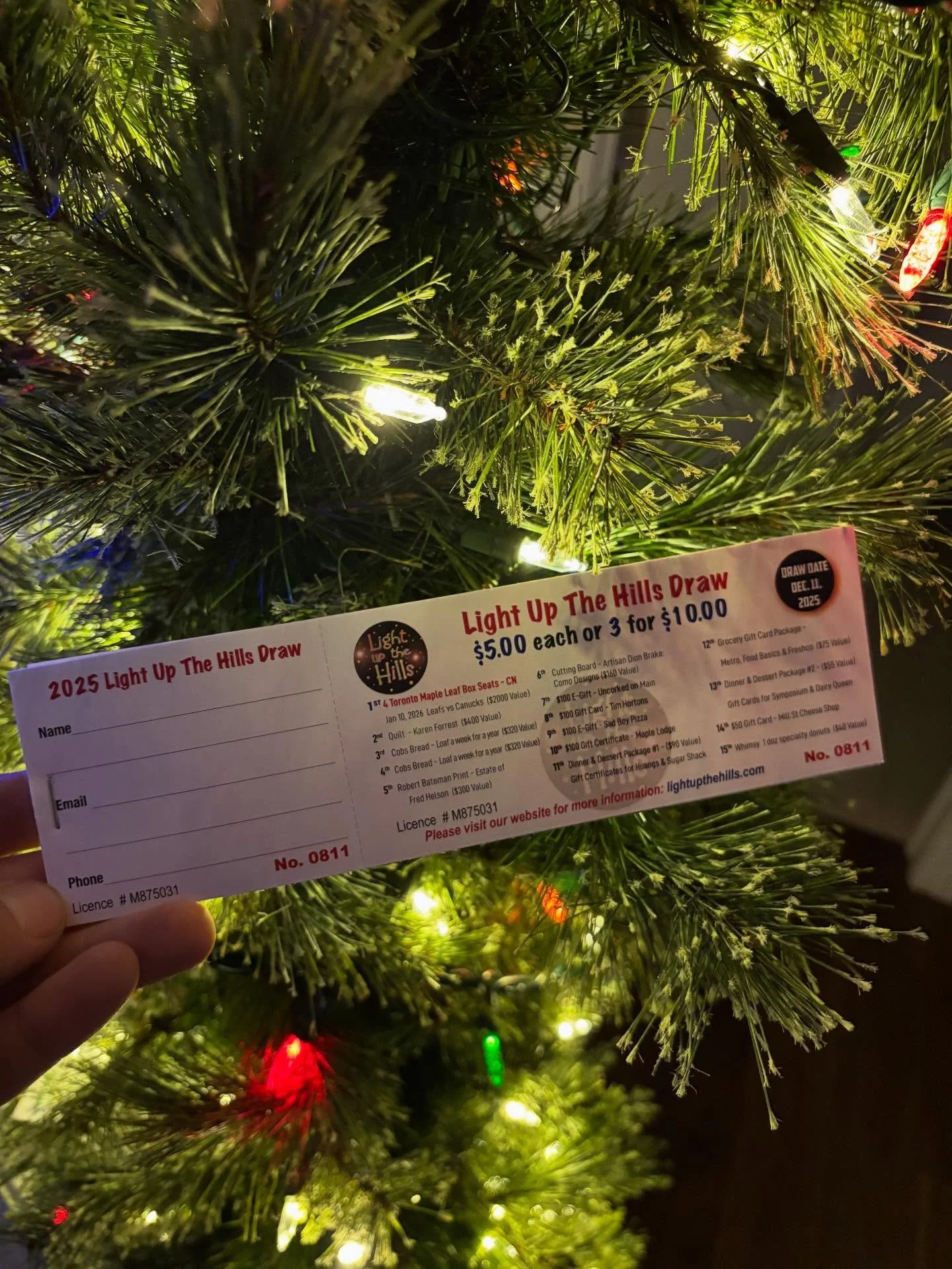 We have @lightupthehills raffle tickets for sale! DM if interested! EverNorth renovation &amp; Construction is a proud sponsor of Light Up The Hills. The money received from these raffle tickets go towards helping to fund this display and keeping it 