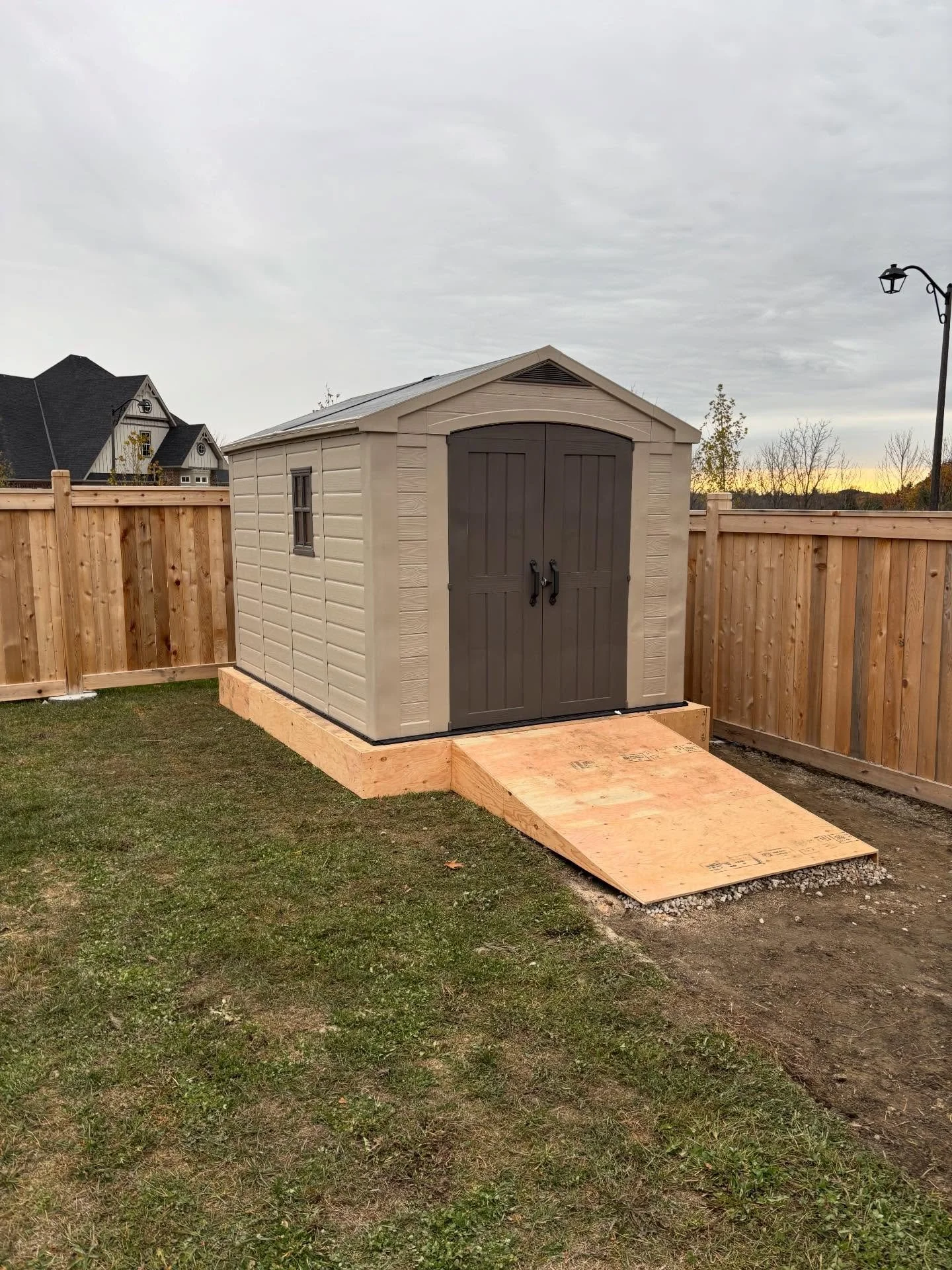 No matter the job big or small! Our team here at EverNorth Renovation &amp; Construction is here to help! Take a look at this small project we completed this fall! This client was looking for a quick and easy storage solution, we created a strong pla